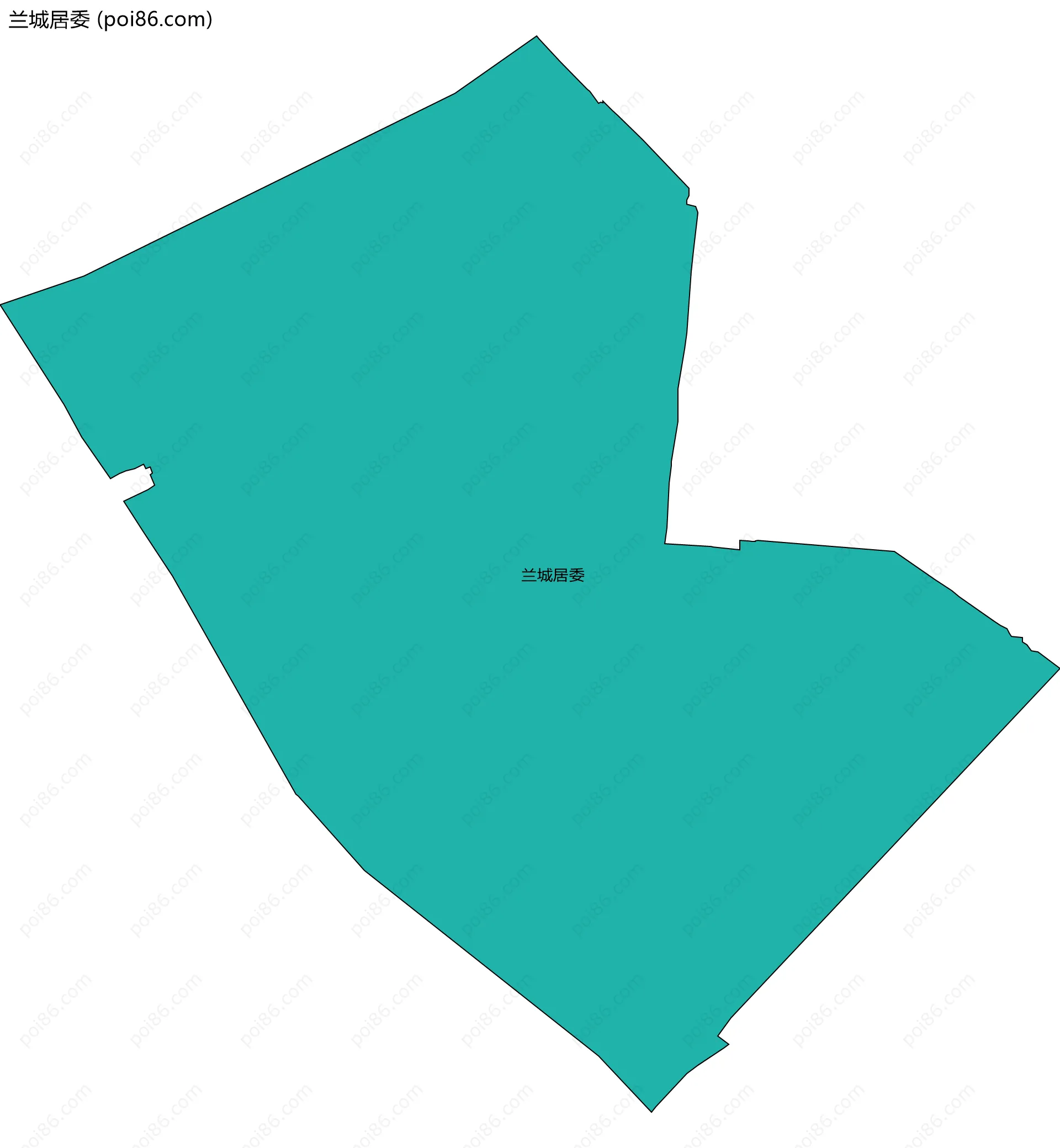 兰城居委边界地图