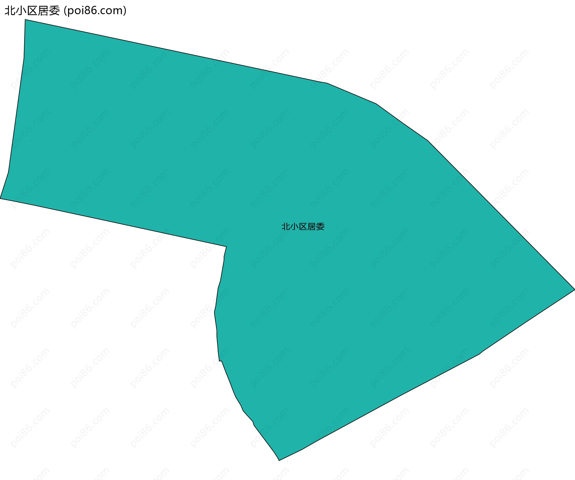 北小区居委边界地图
