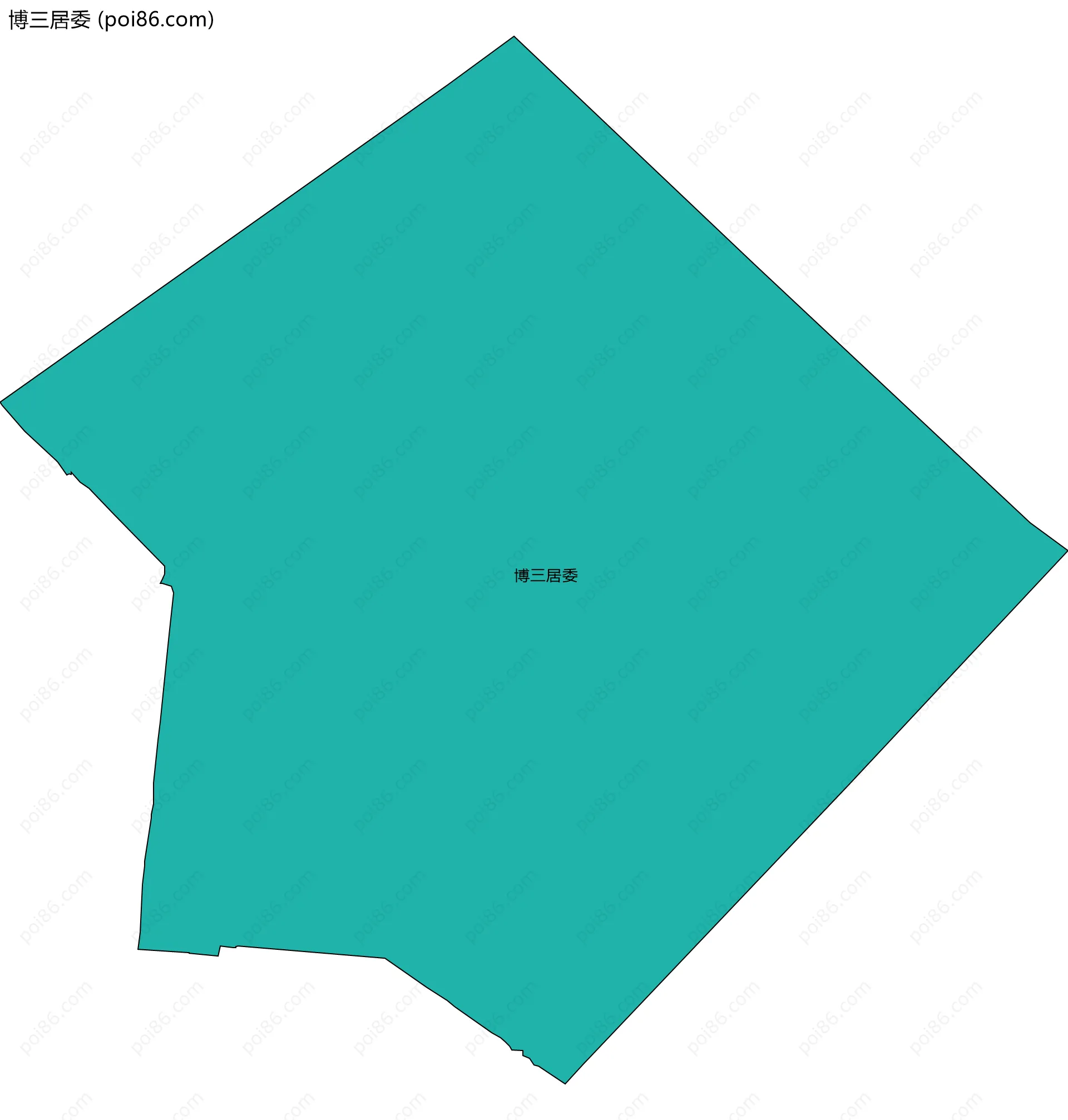 博三居委边界地图