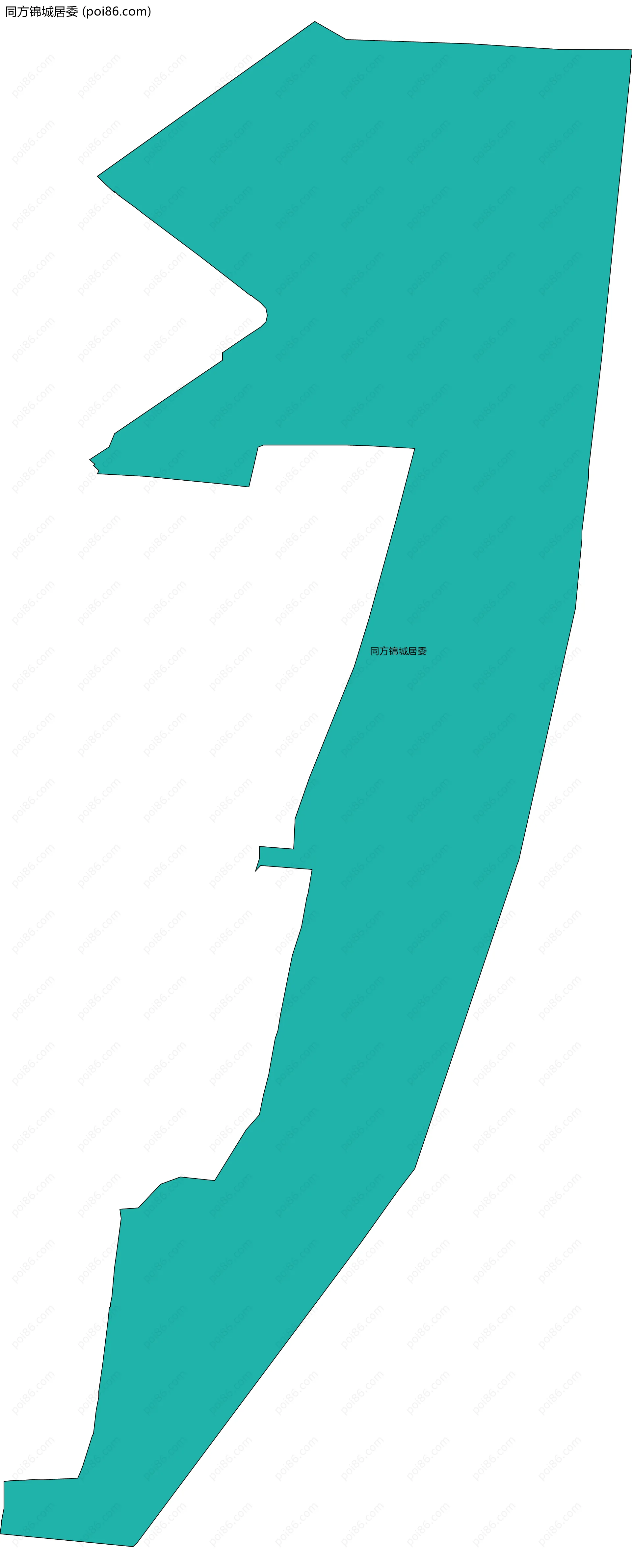 同方锦城居委边界地图