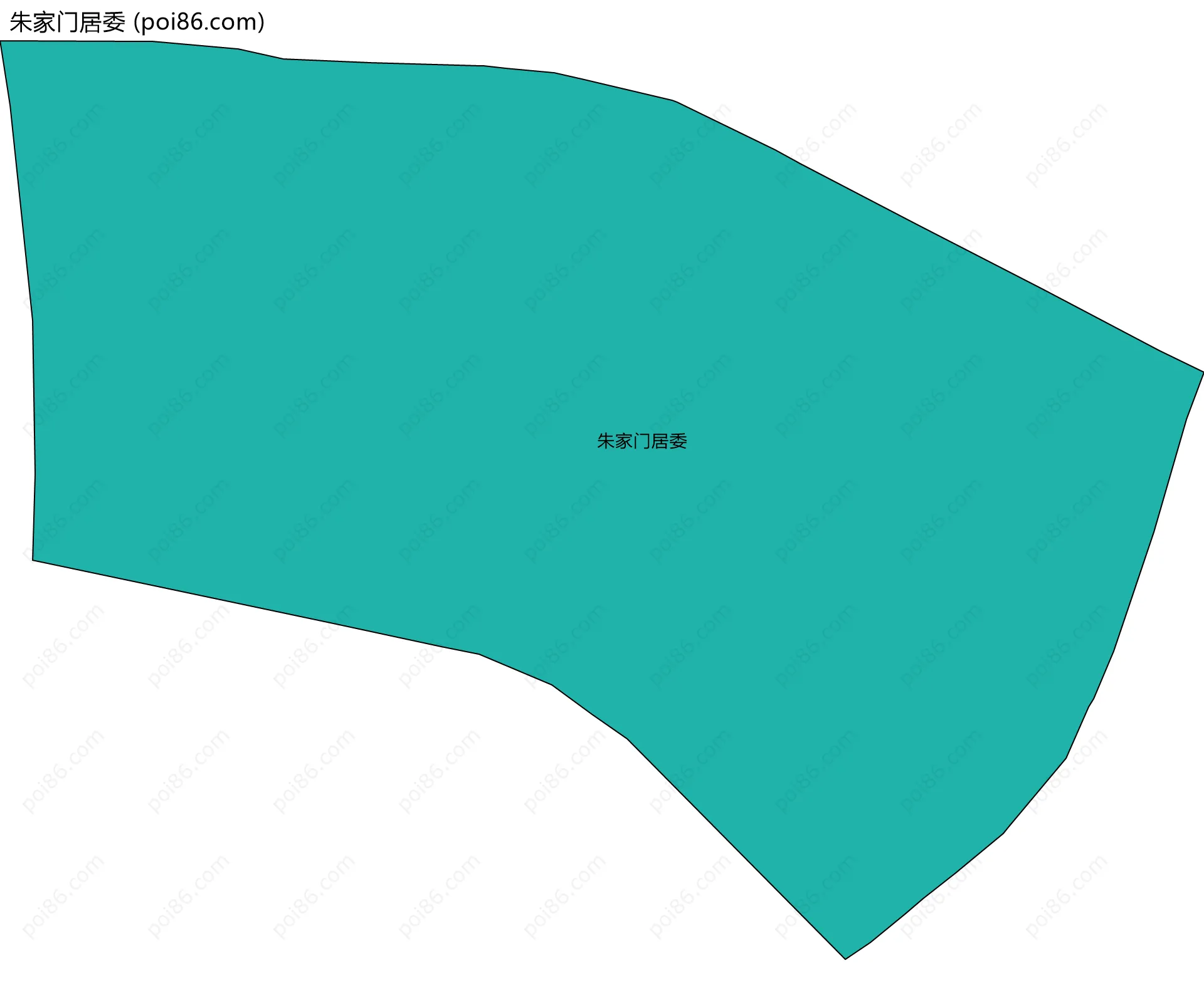 朱家门居委边界地图