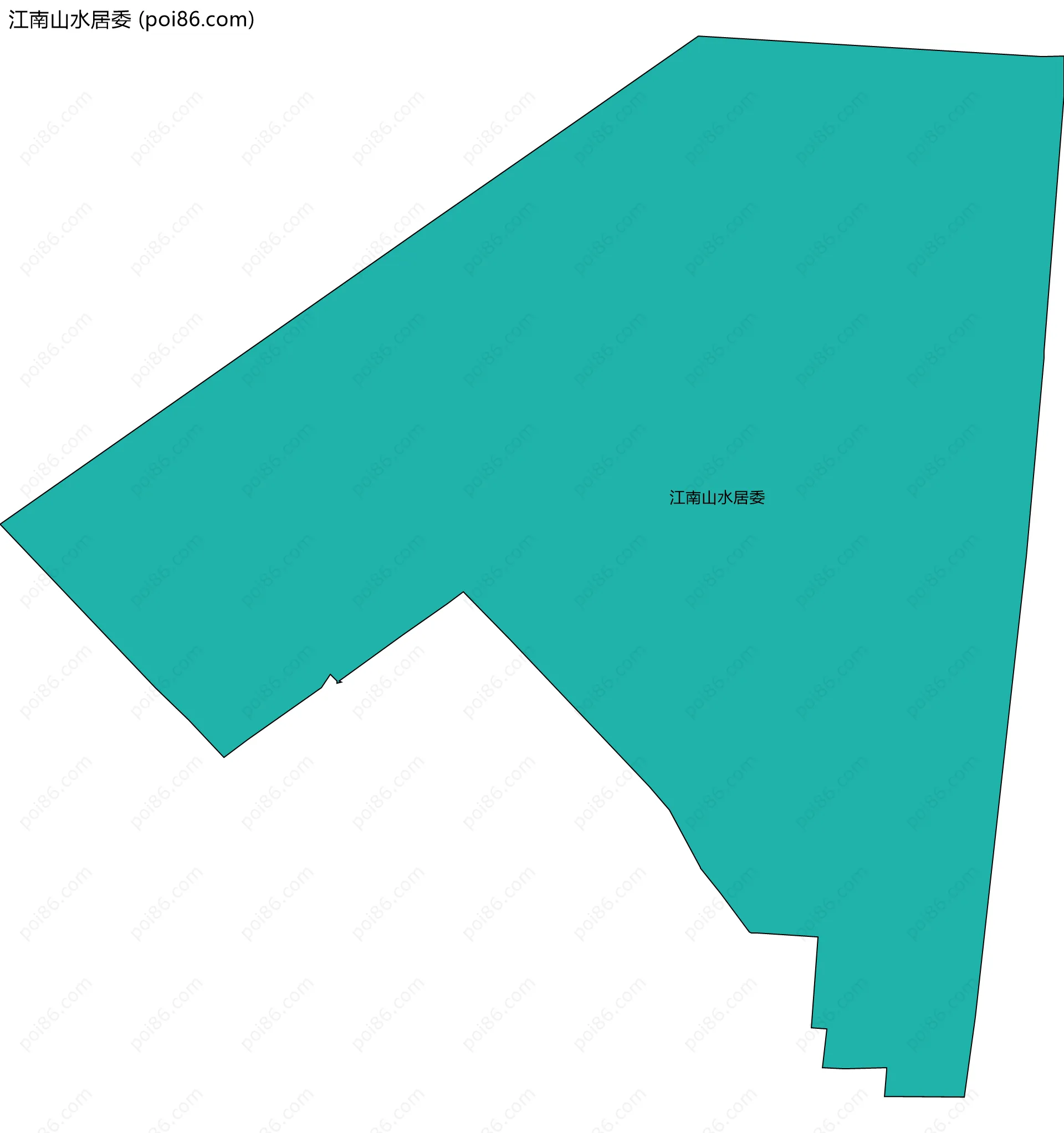 江南山水居委边界地图