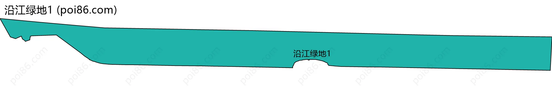 沿江绿地1边界地图