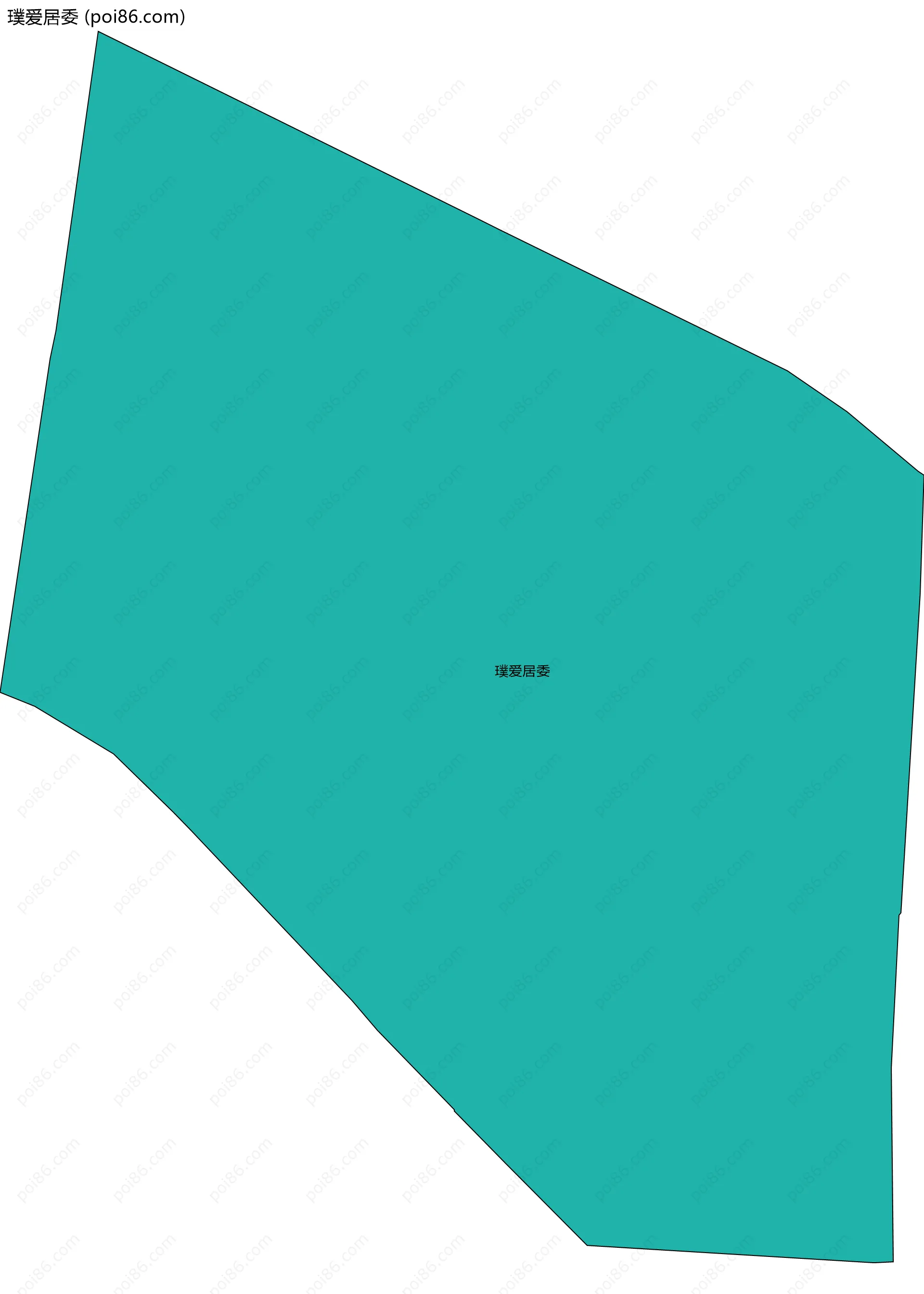 璞爱居委边界地图