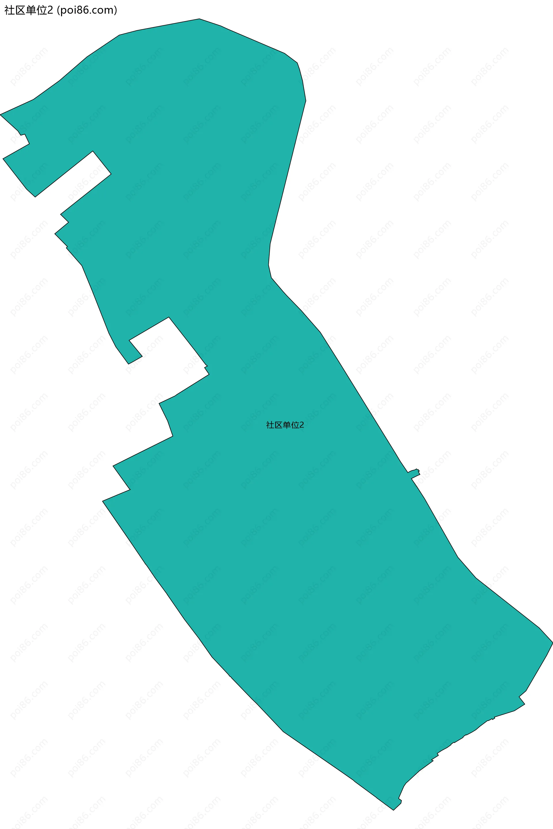 社区单位2边界地图
