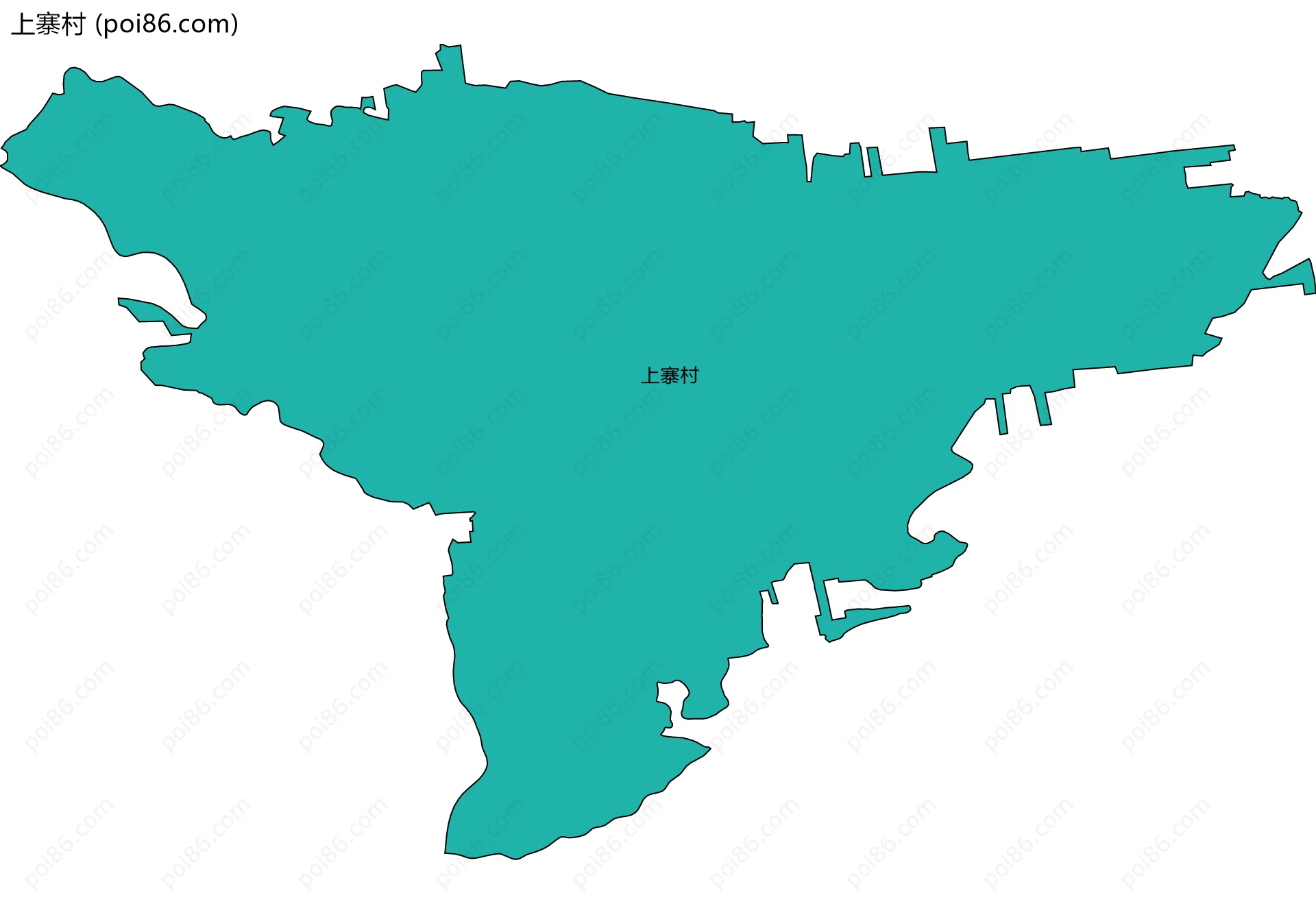 上寨村边界地图