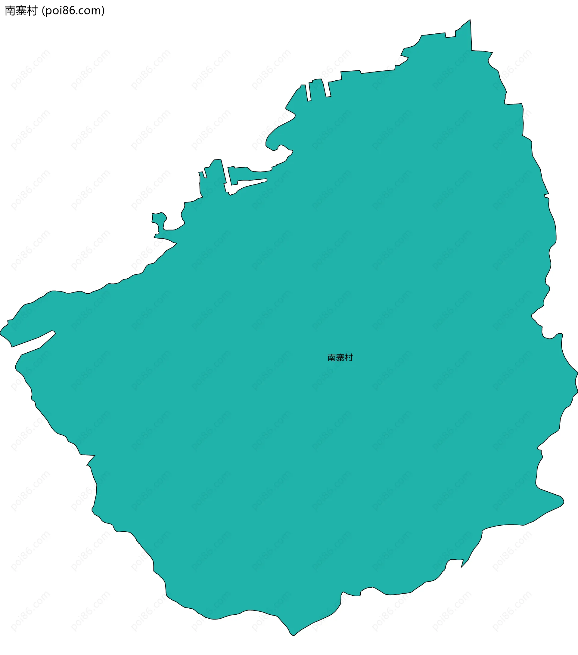 南寨村边界地图