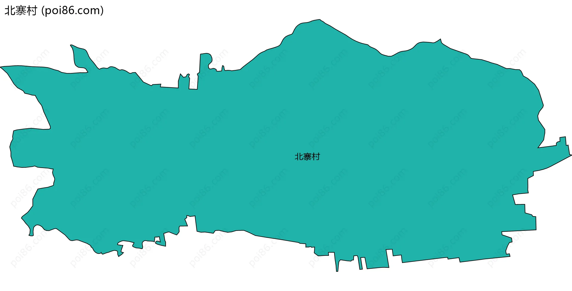 北寨村边界地图