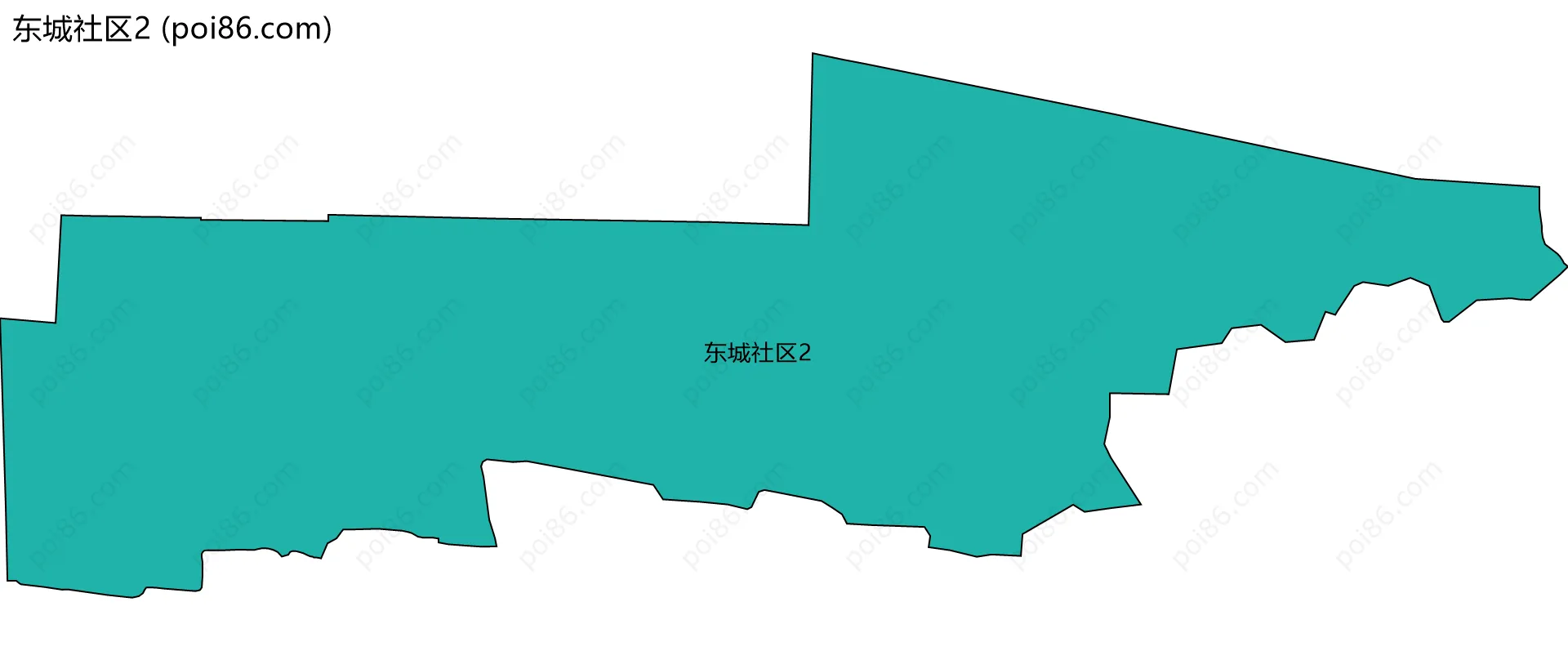 东城社区2边界地图