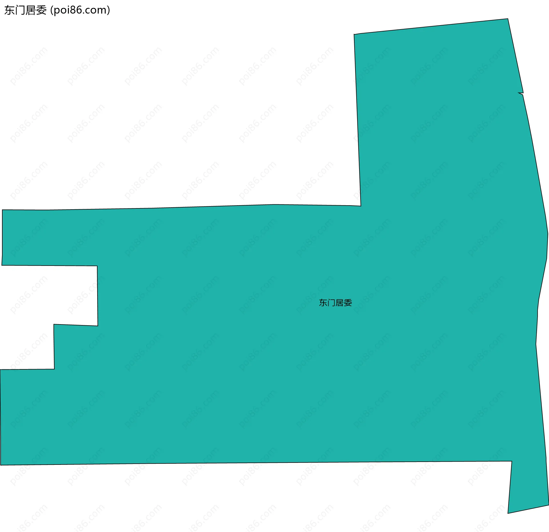 东门居委边界地图