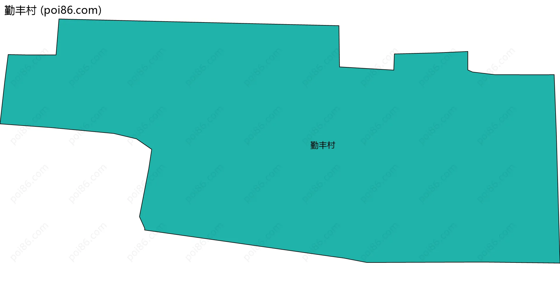 勤丰村边界地图