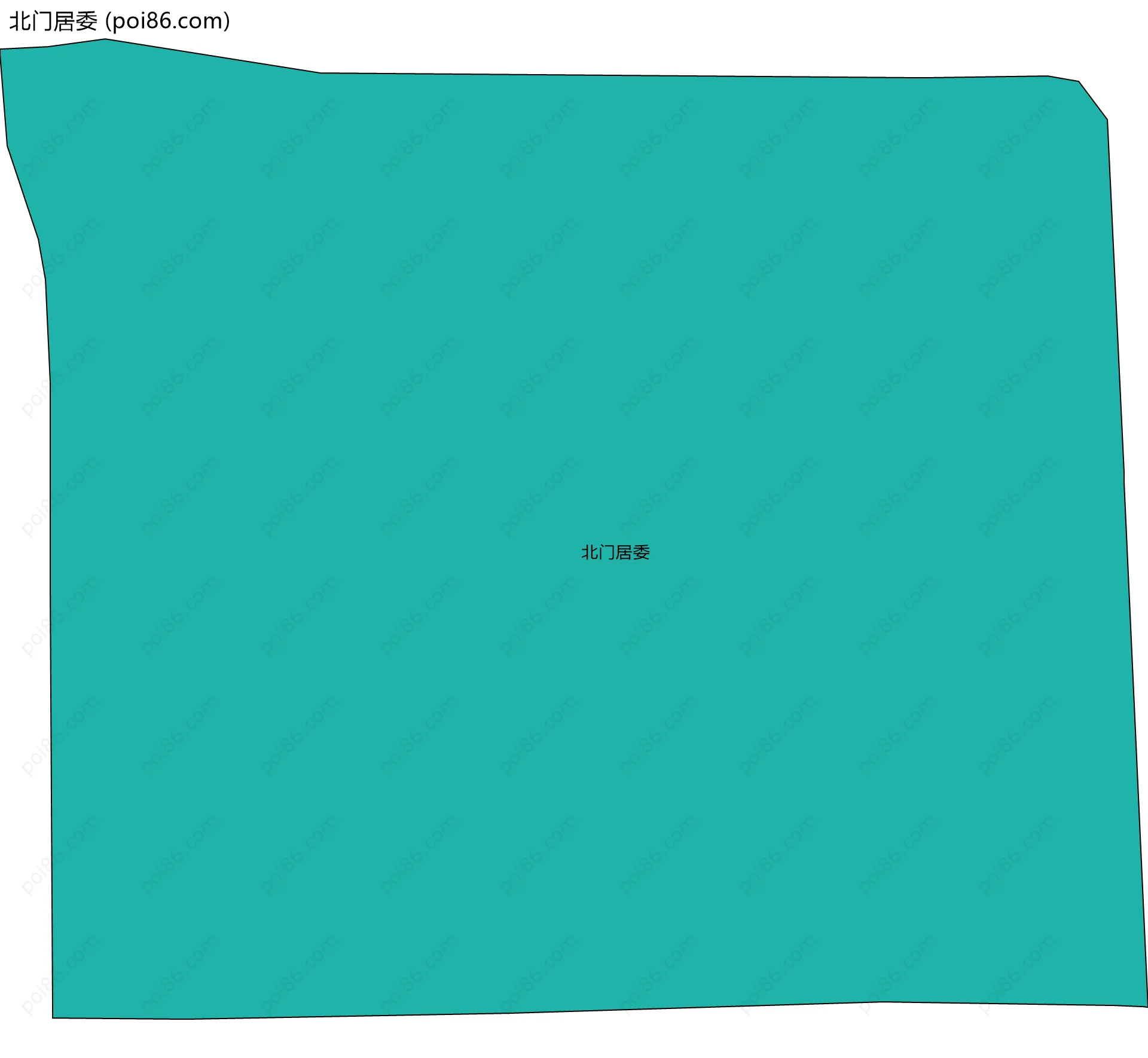 北门居委边界地图