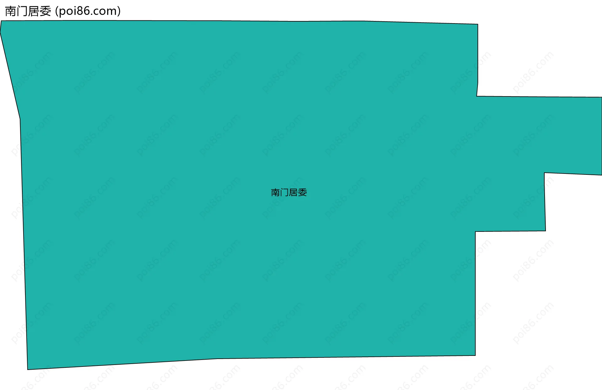 南门居委边界地图