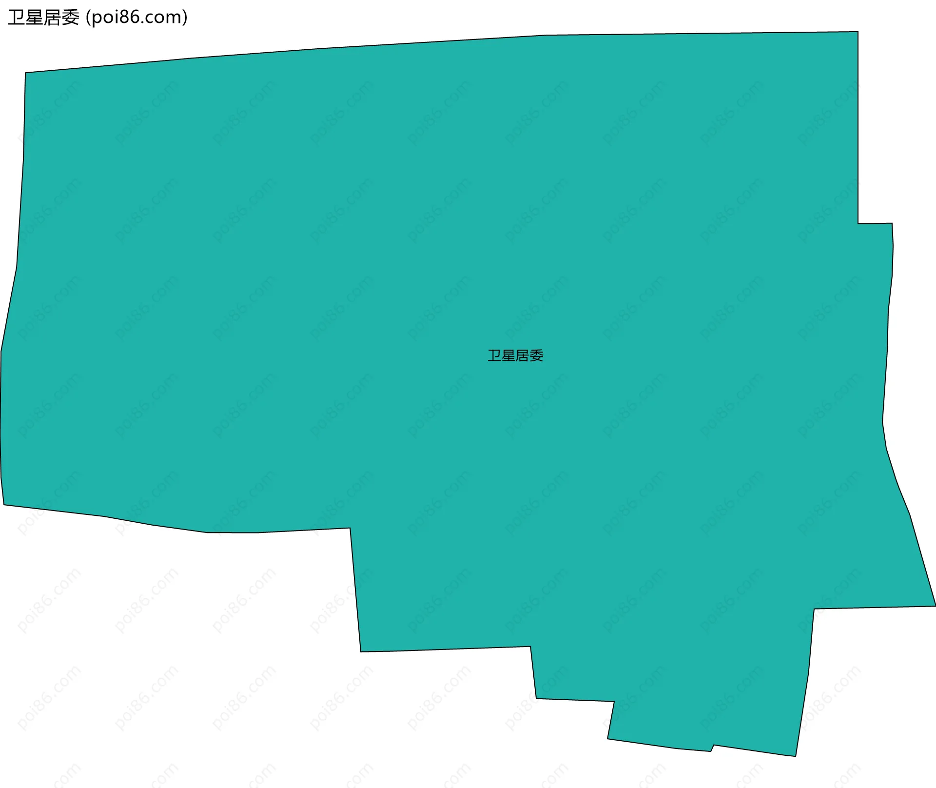 卫星居委边界地图