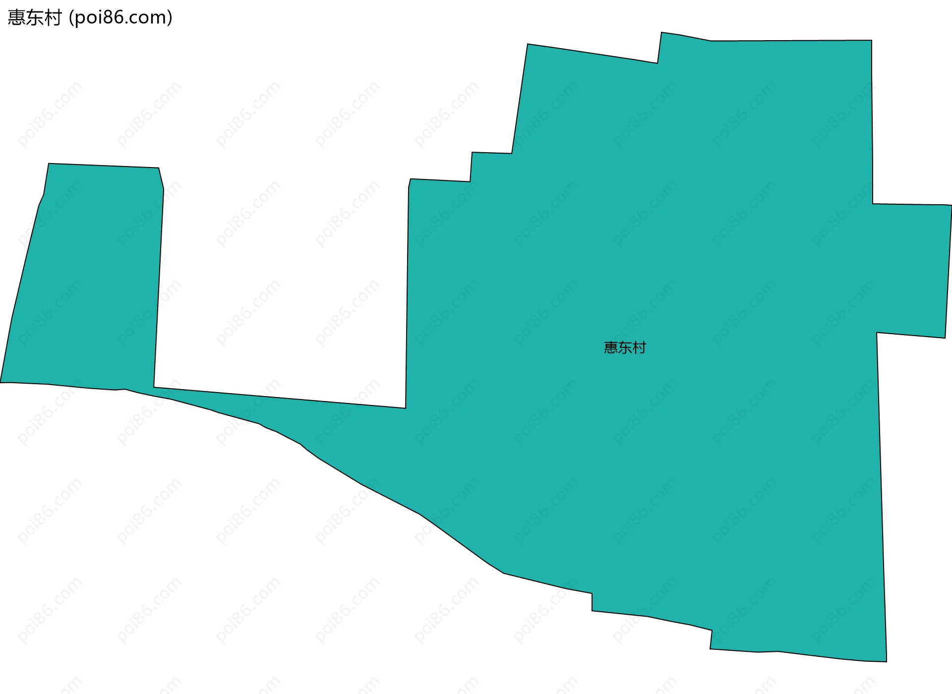 惠东村边界地图