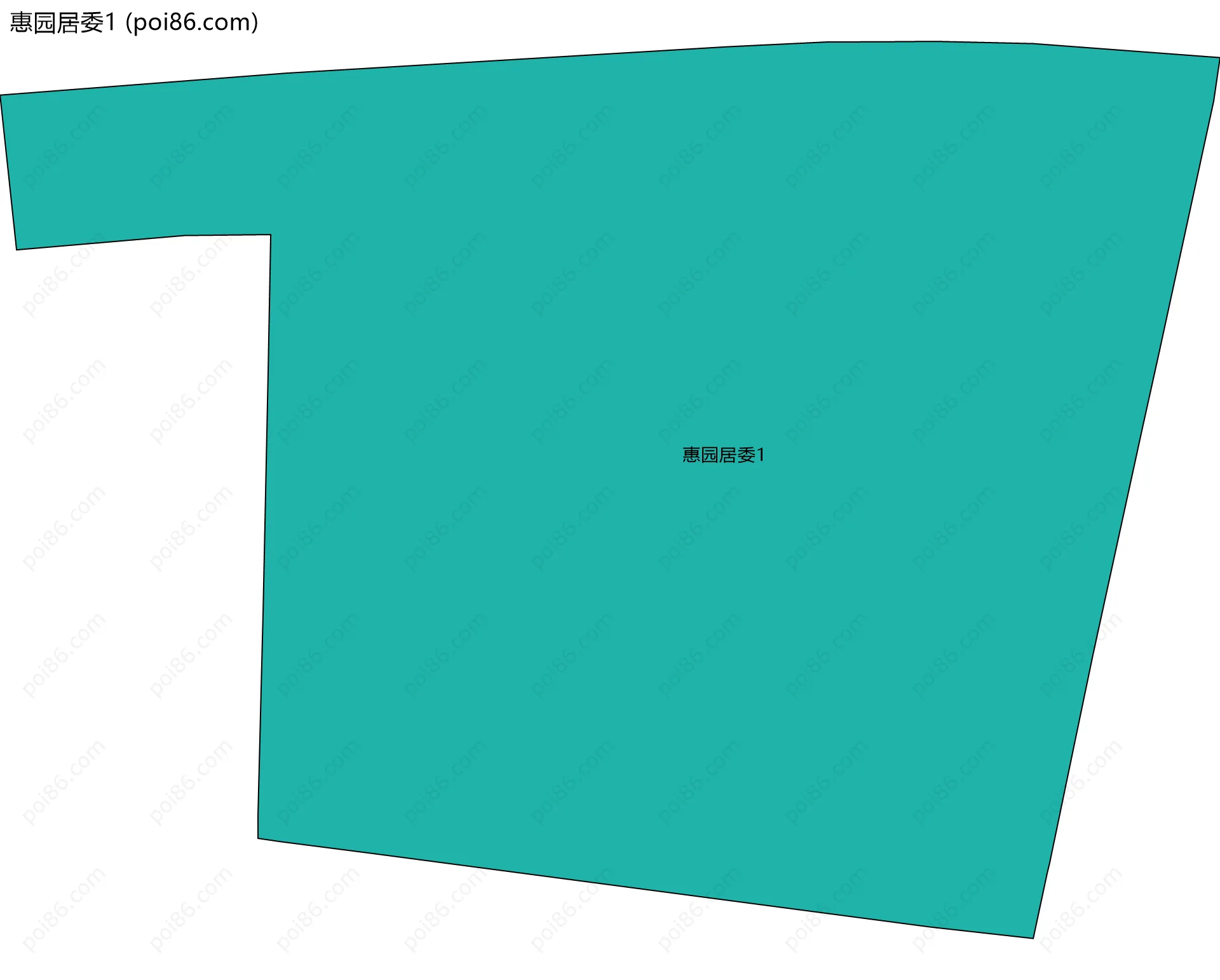 惠园居委1边界地图