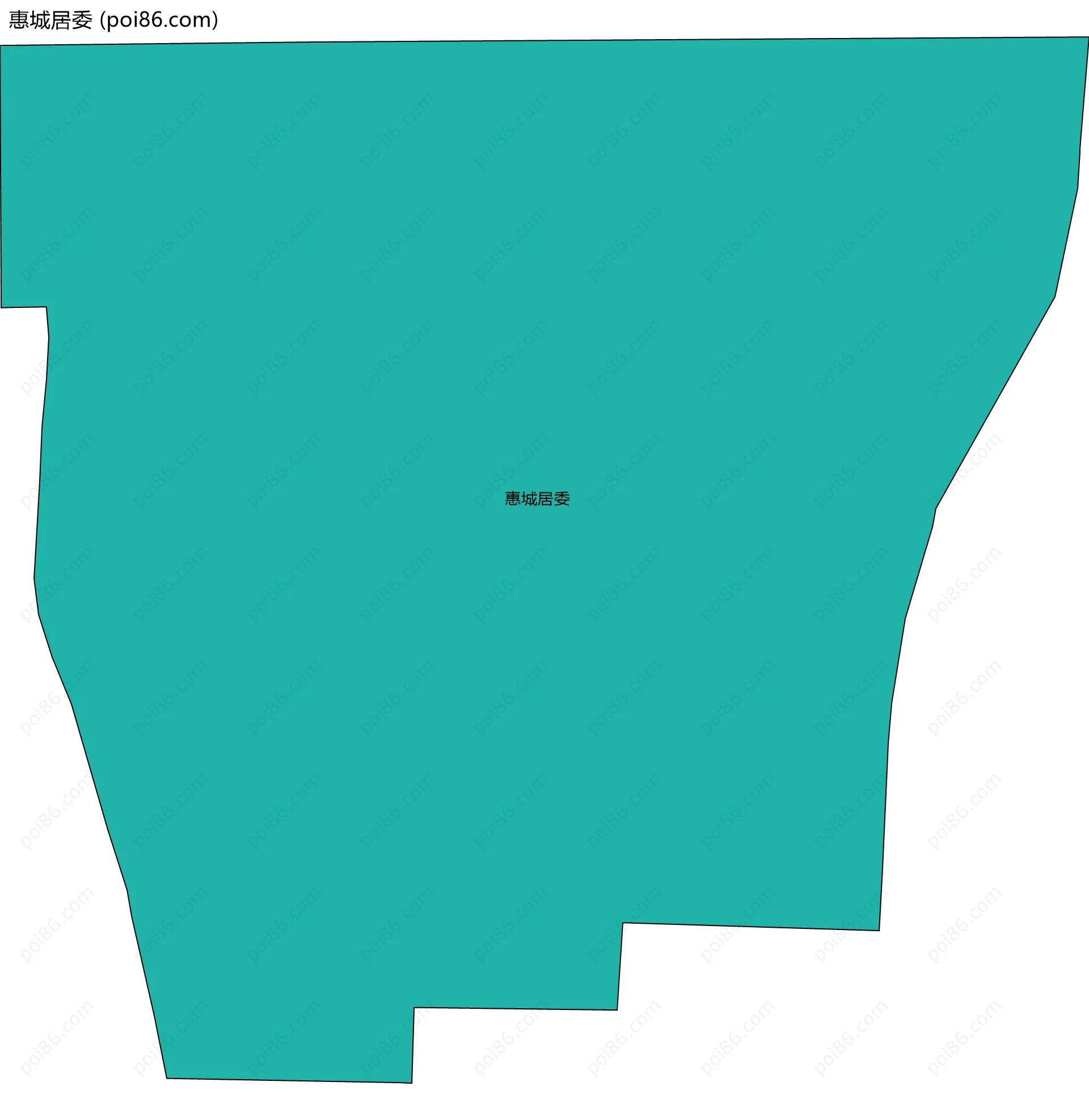 惠城居委边界地图
