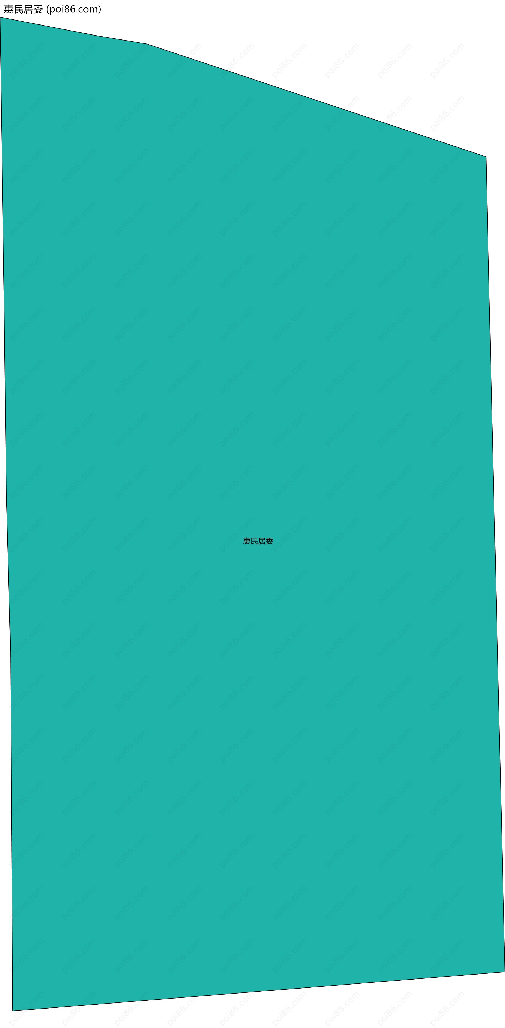 惠民居委边界地图