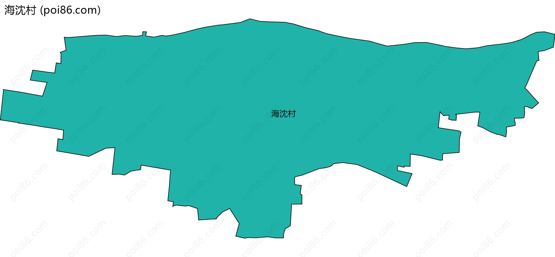 海沈村边界地图
