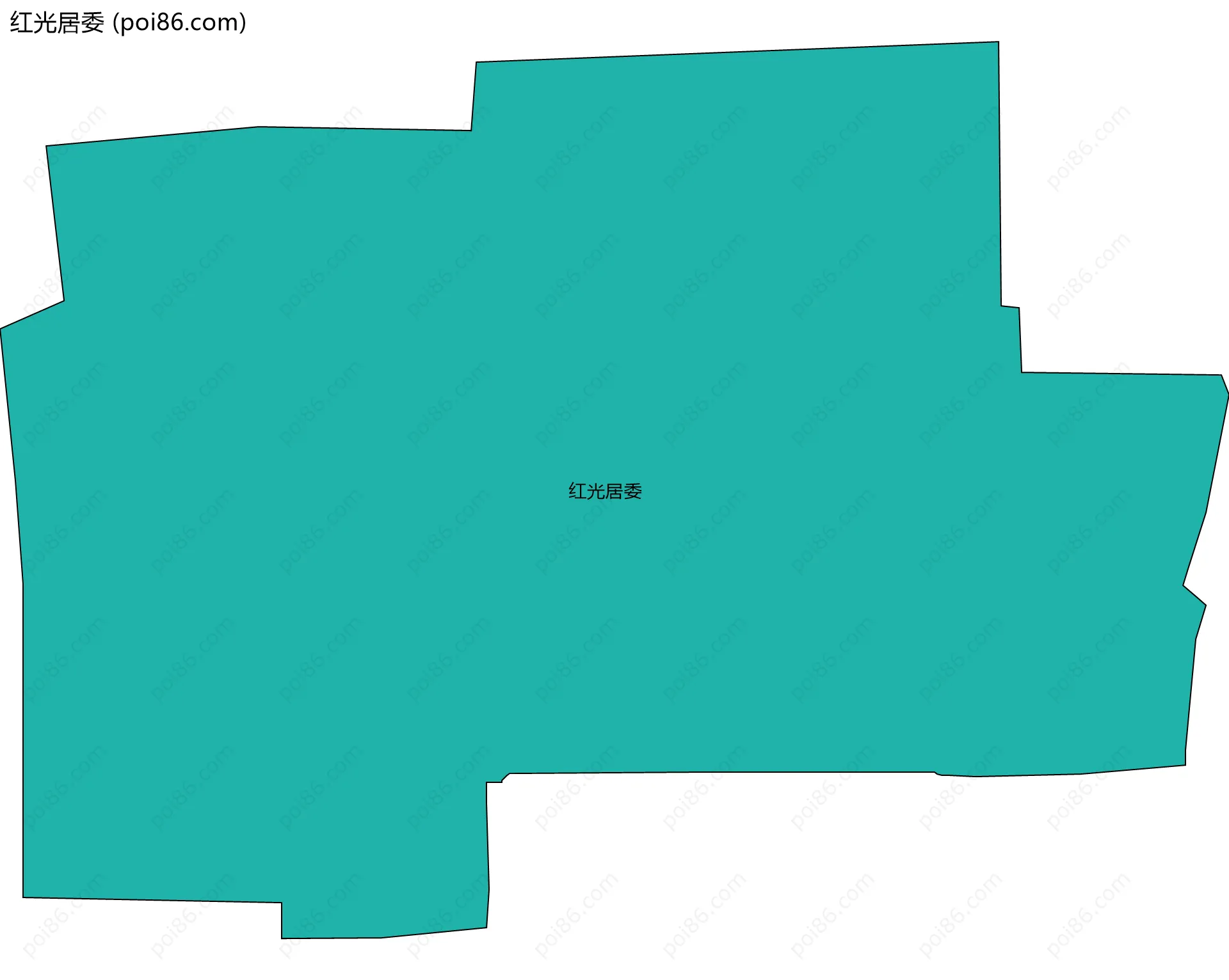 红光居委边界地图