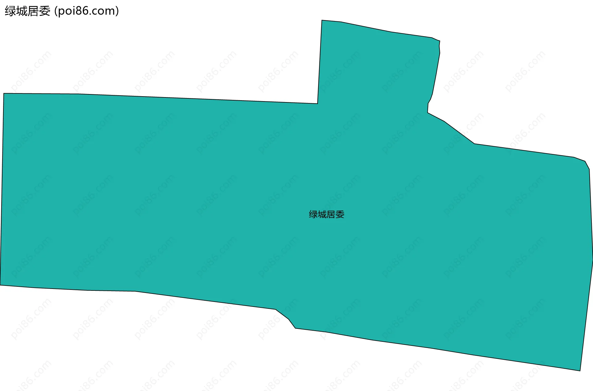 绿城居委边界地图