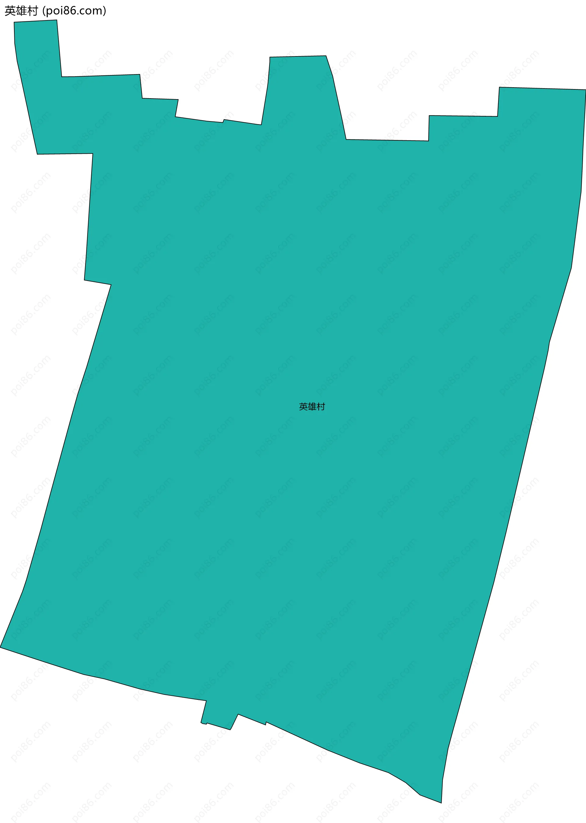 英雄村边界地图