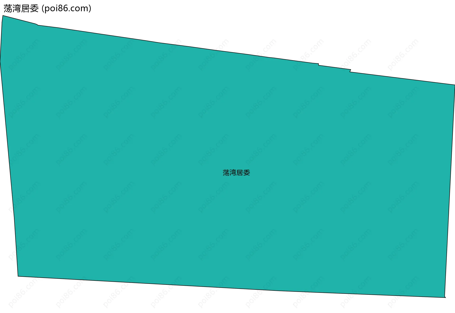 荡湾居委边界地图