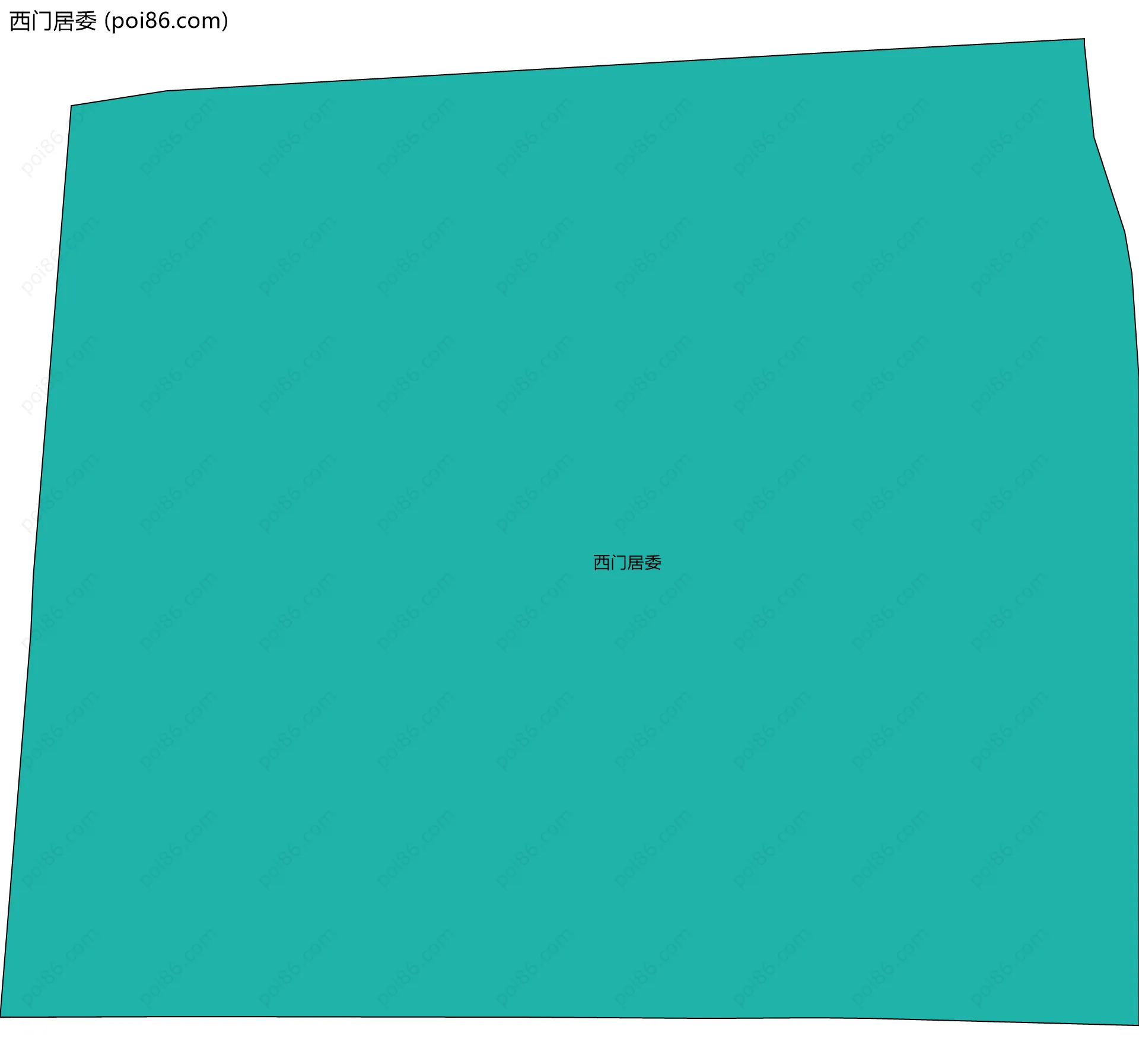 西门居委边界地图