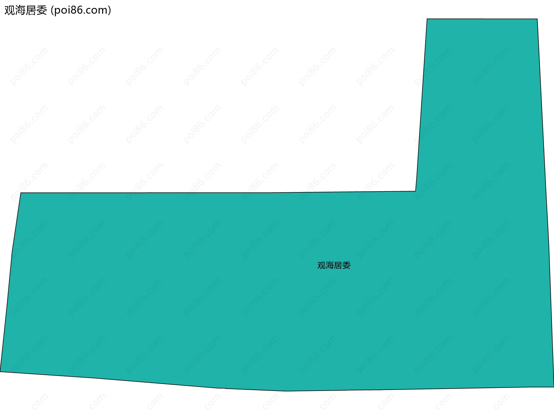 观海居委边界地图