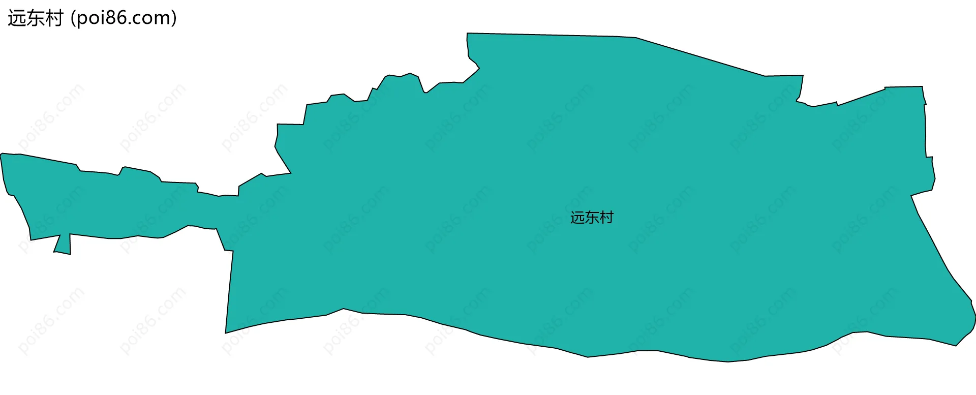 远东村边界地图