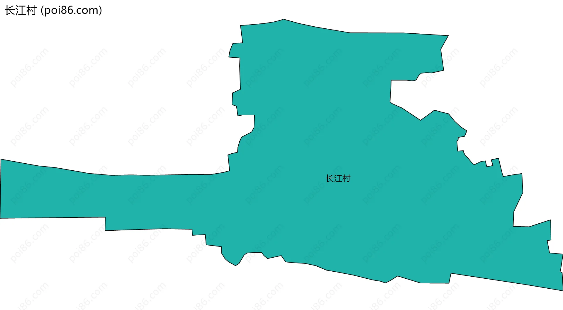 长江村边界地图
