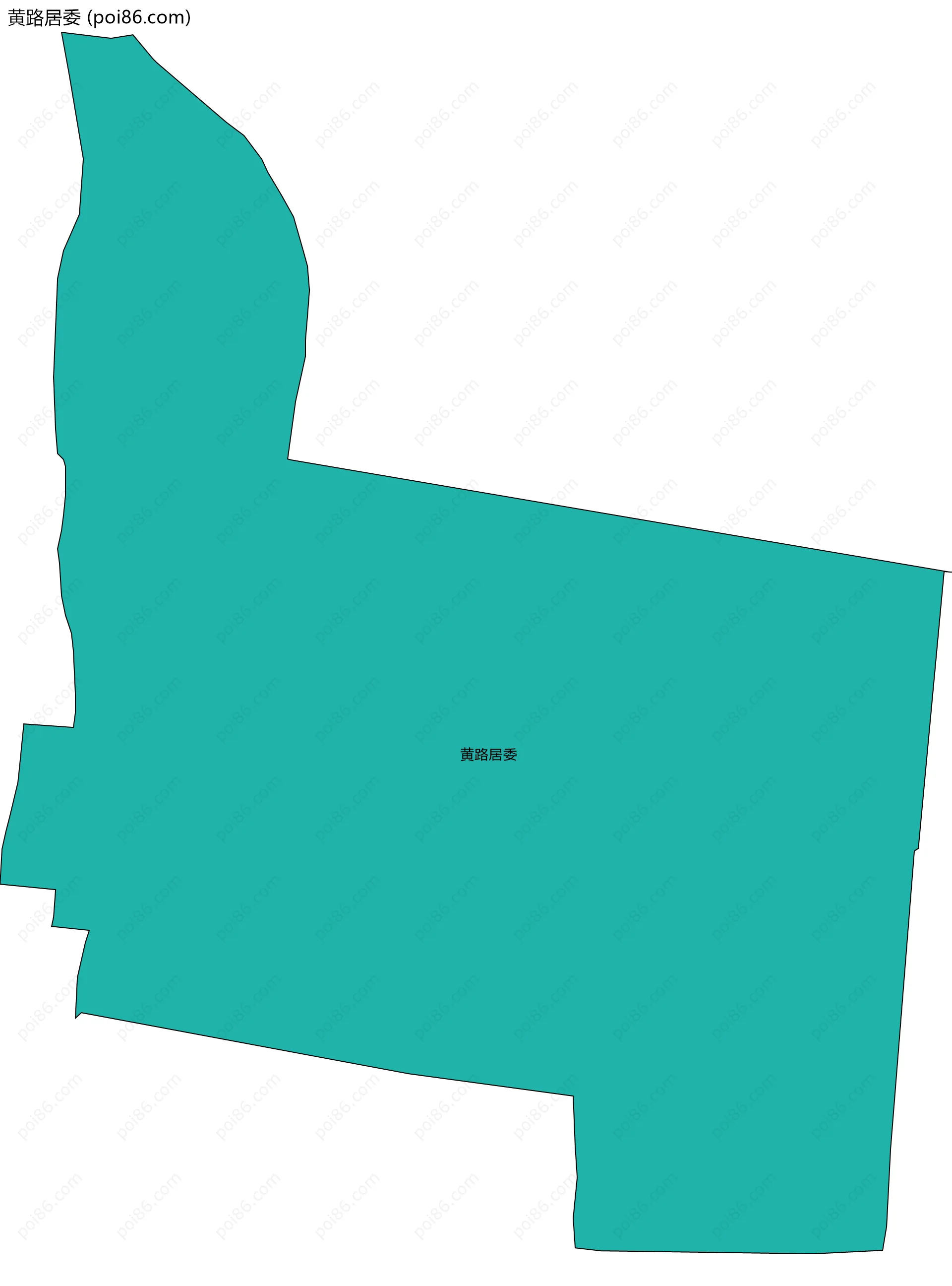 黄路居委边界地图