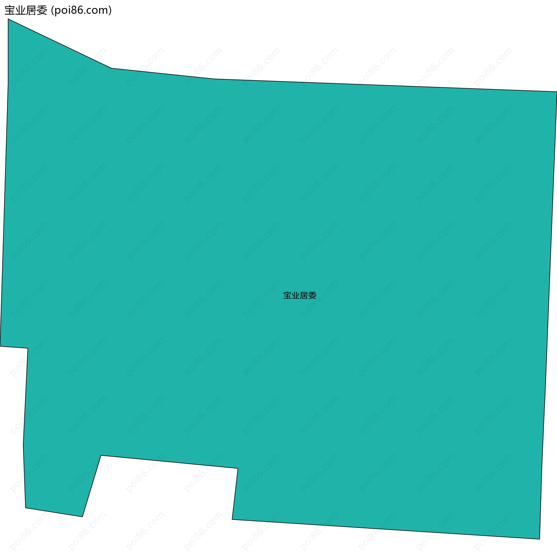 宝业居委边界地图