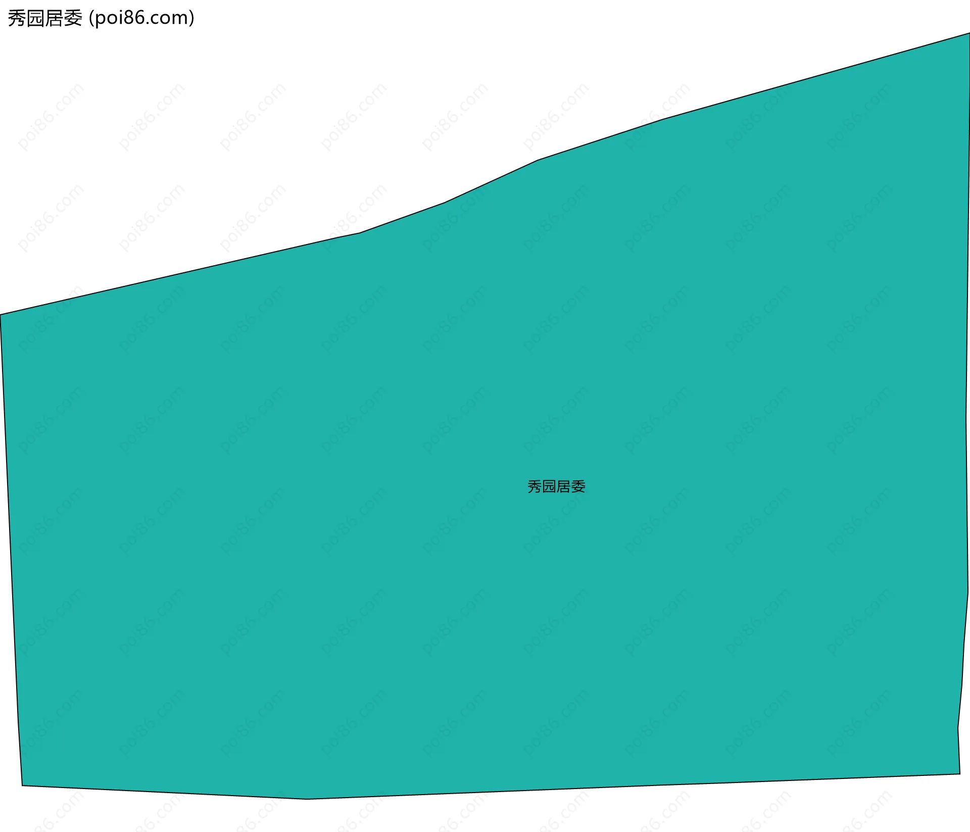 秀园居委边界地图