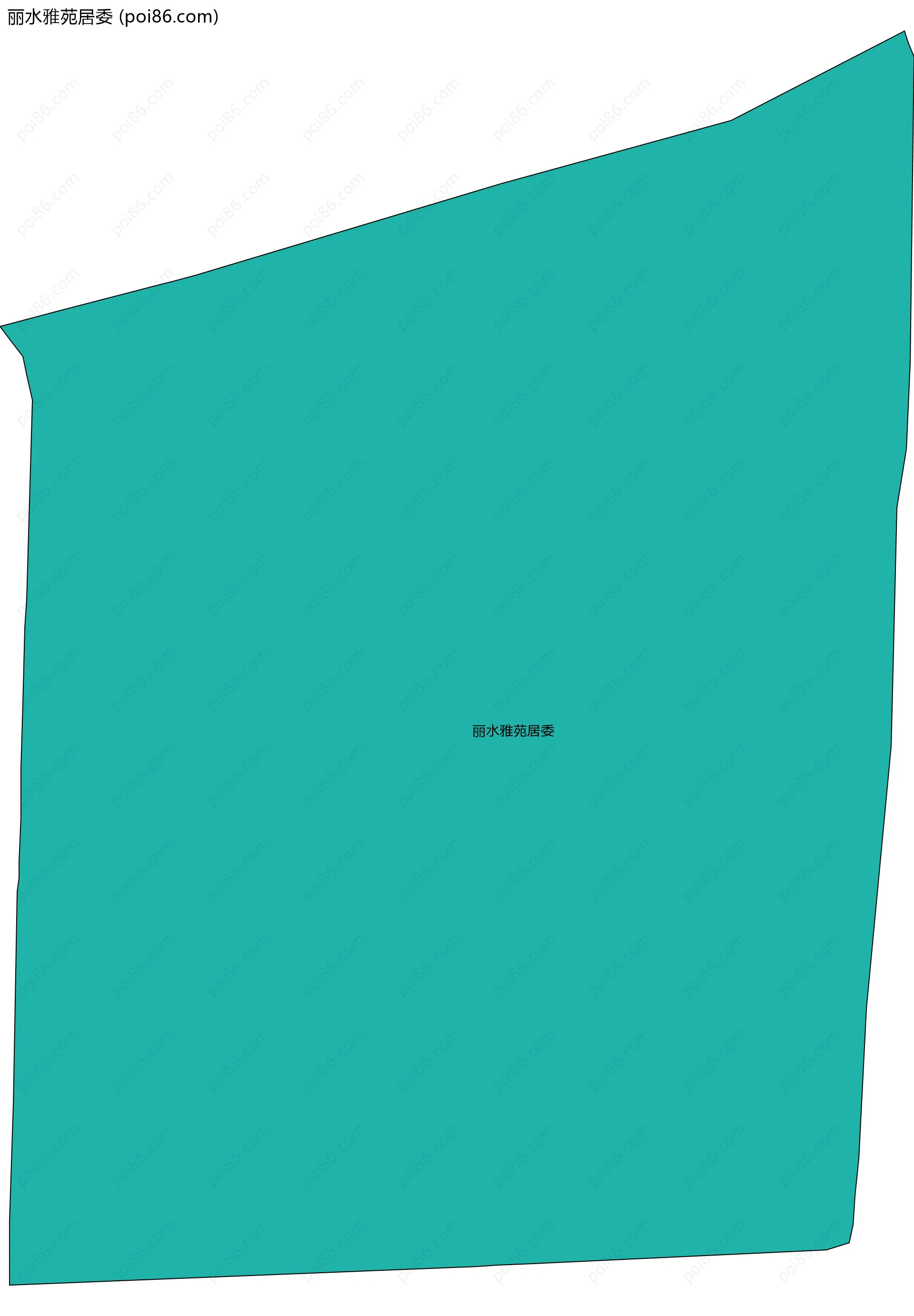 丽水雅苑居委边界地图