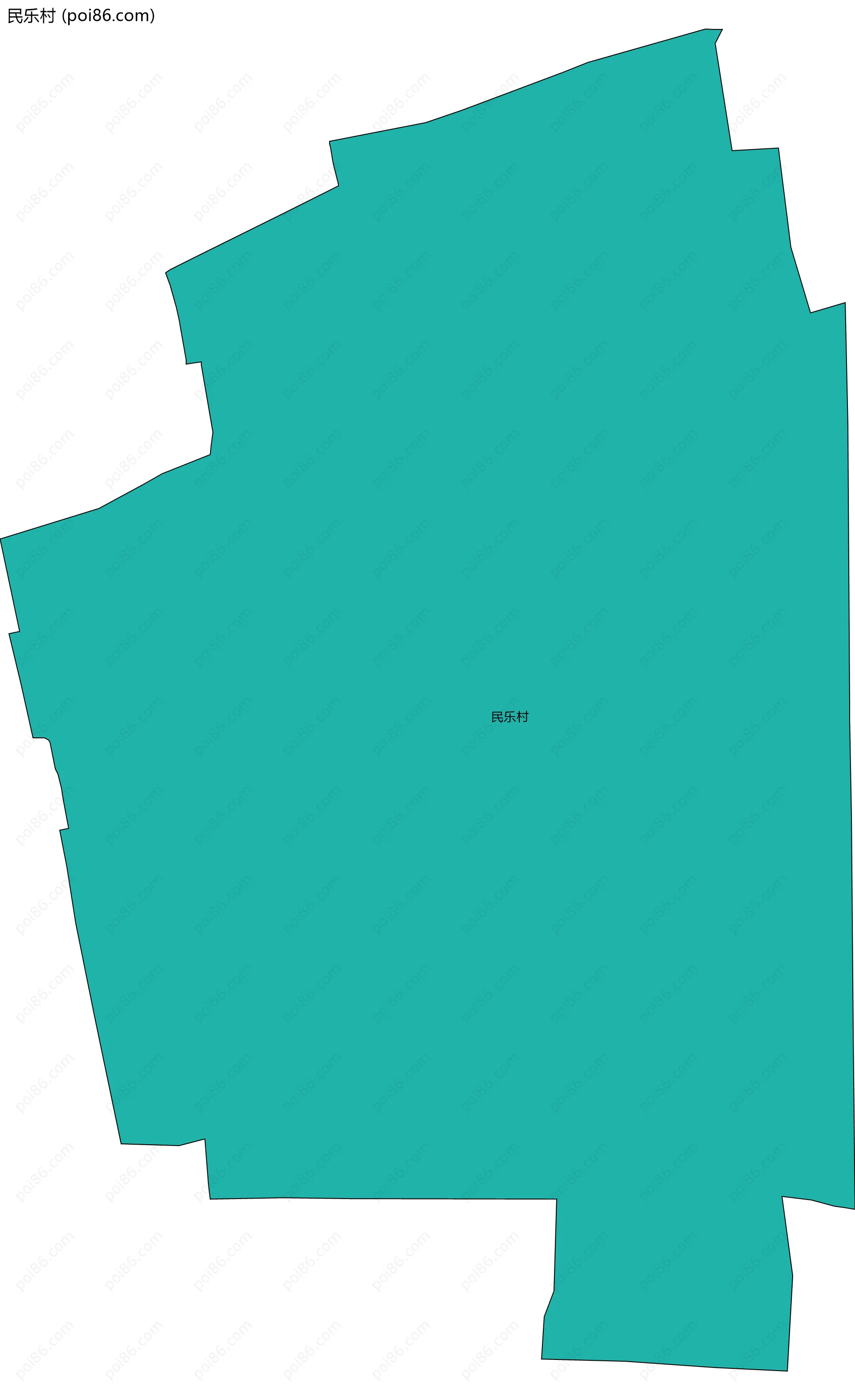民乐村边界地图