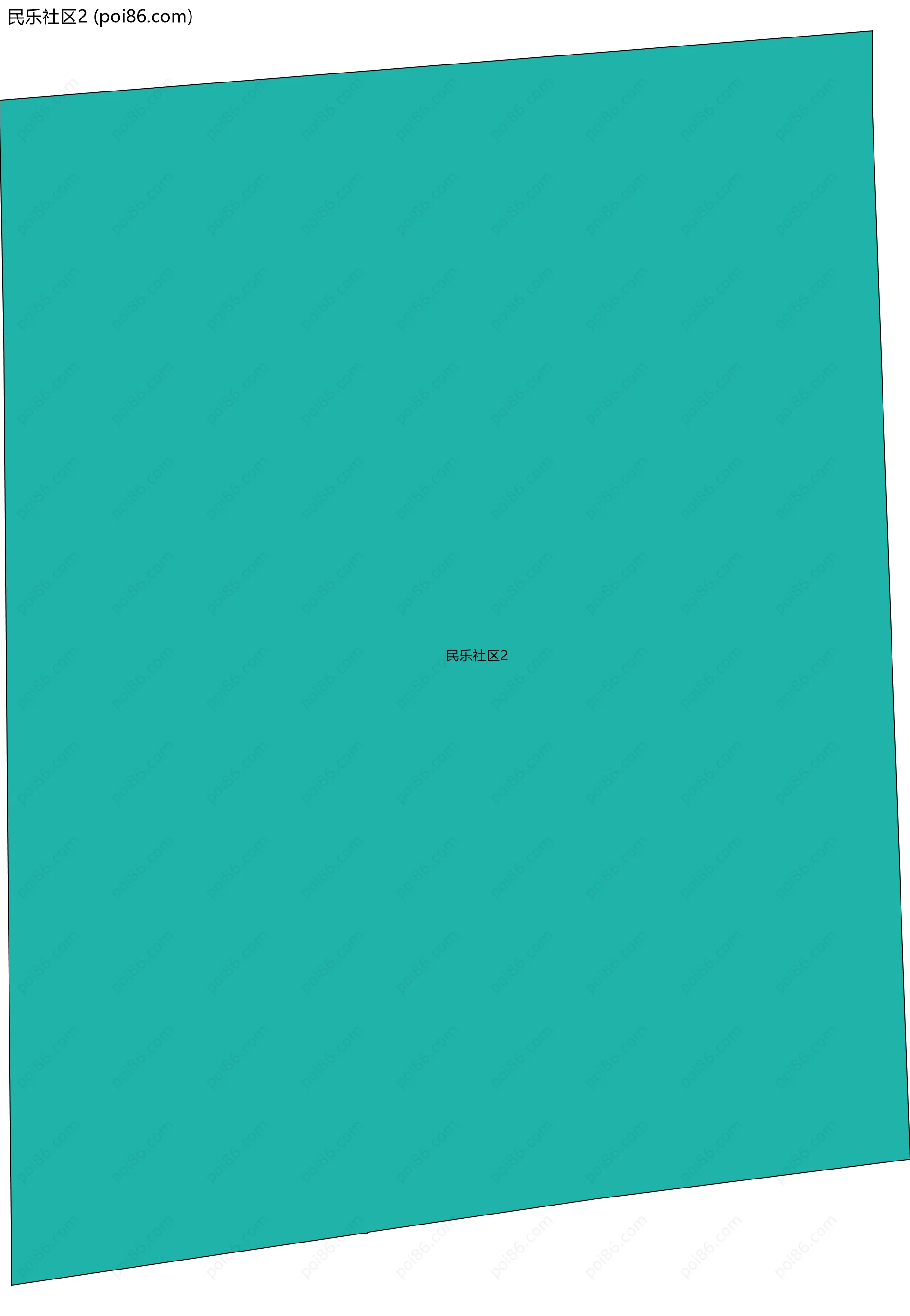 民乐社区2边界地图