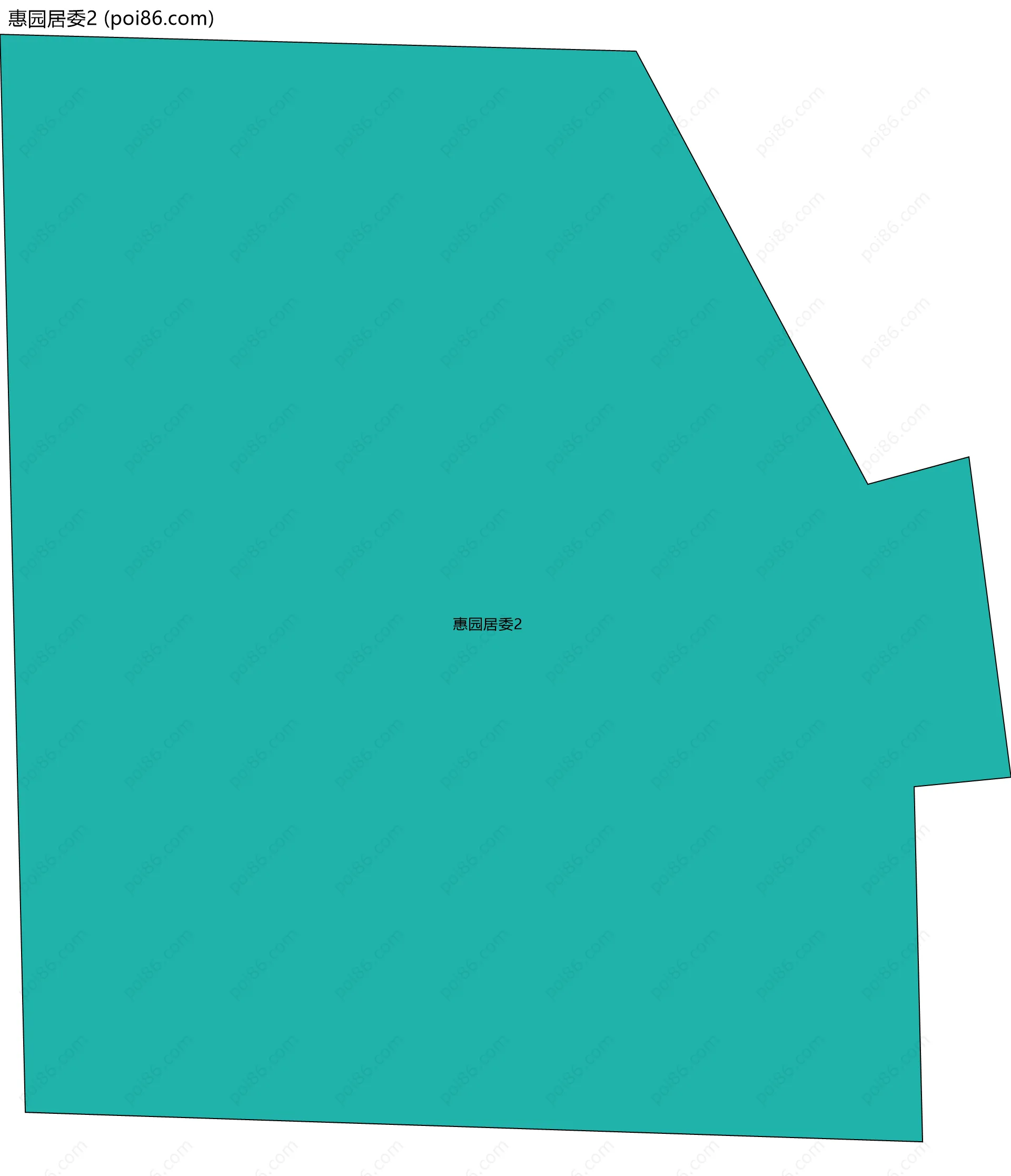 惠园居委2边界地图