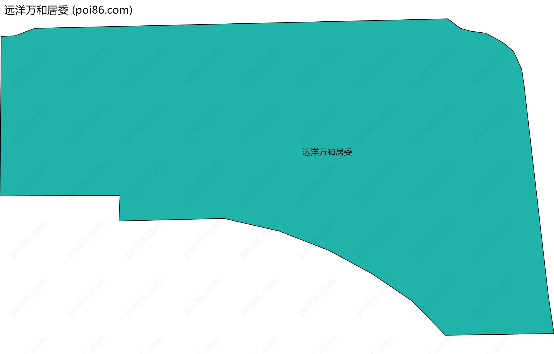 远洋万和居委边界地图