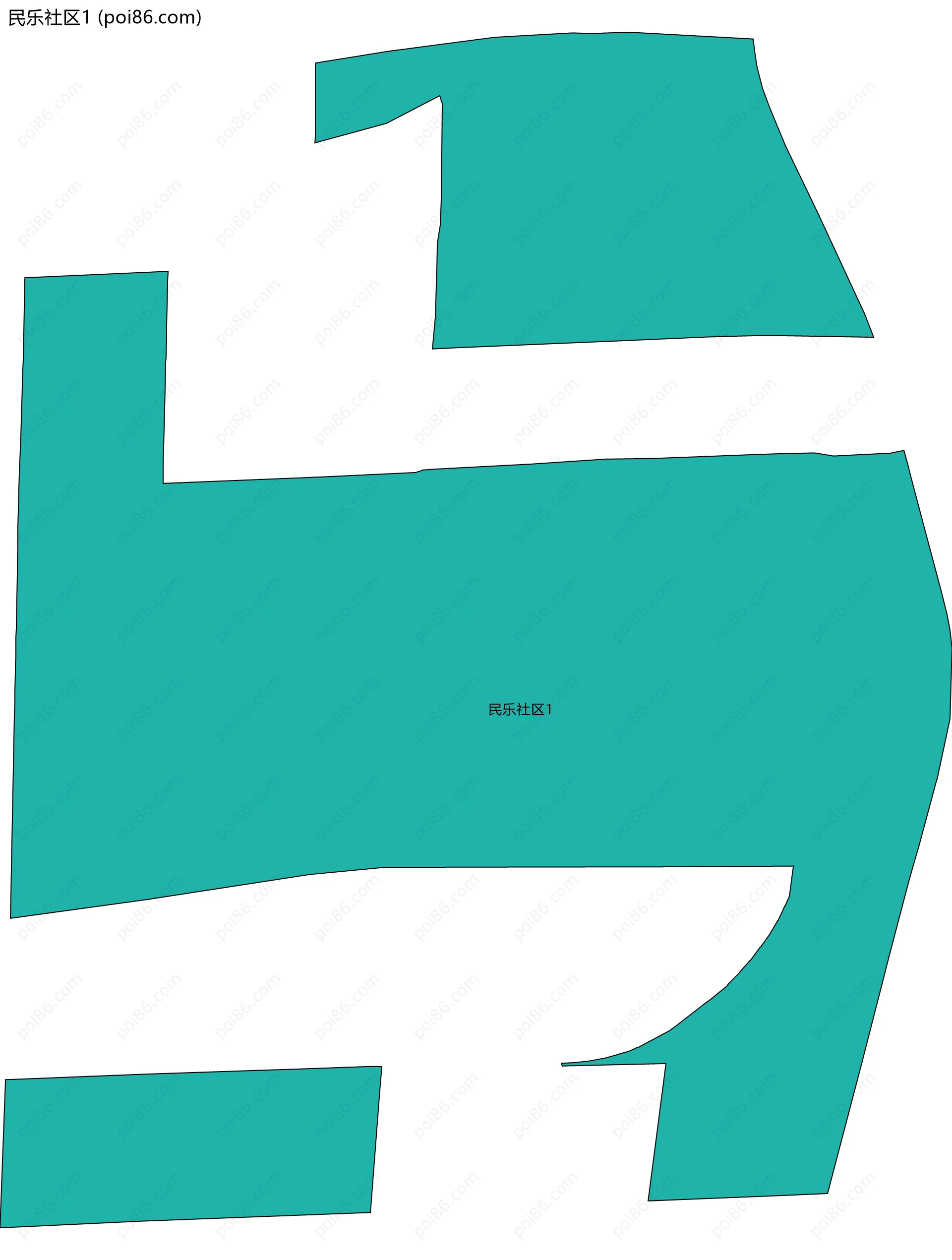 民乐社区1边界地图