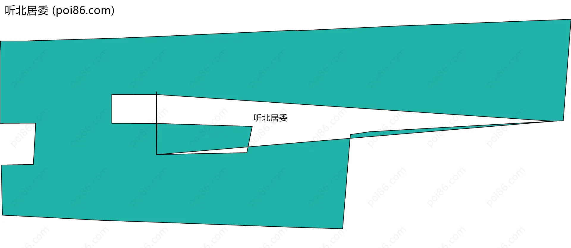 听北居委边界地图