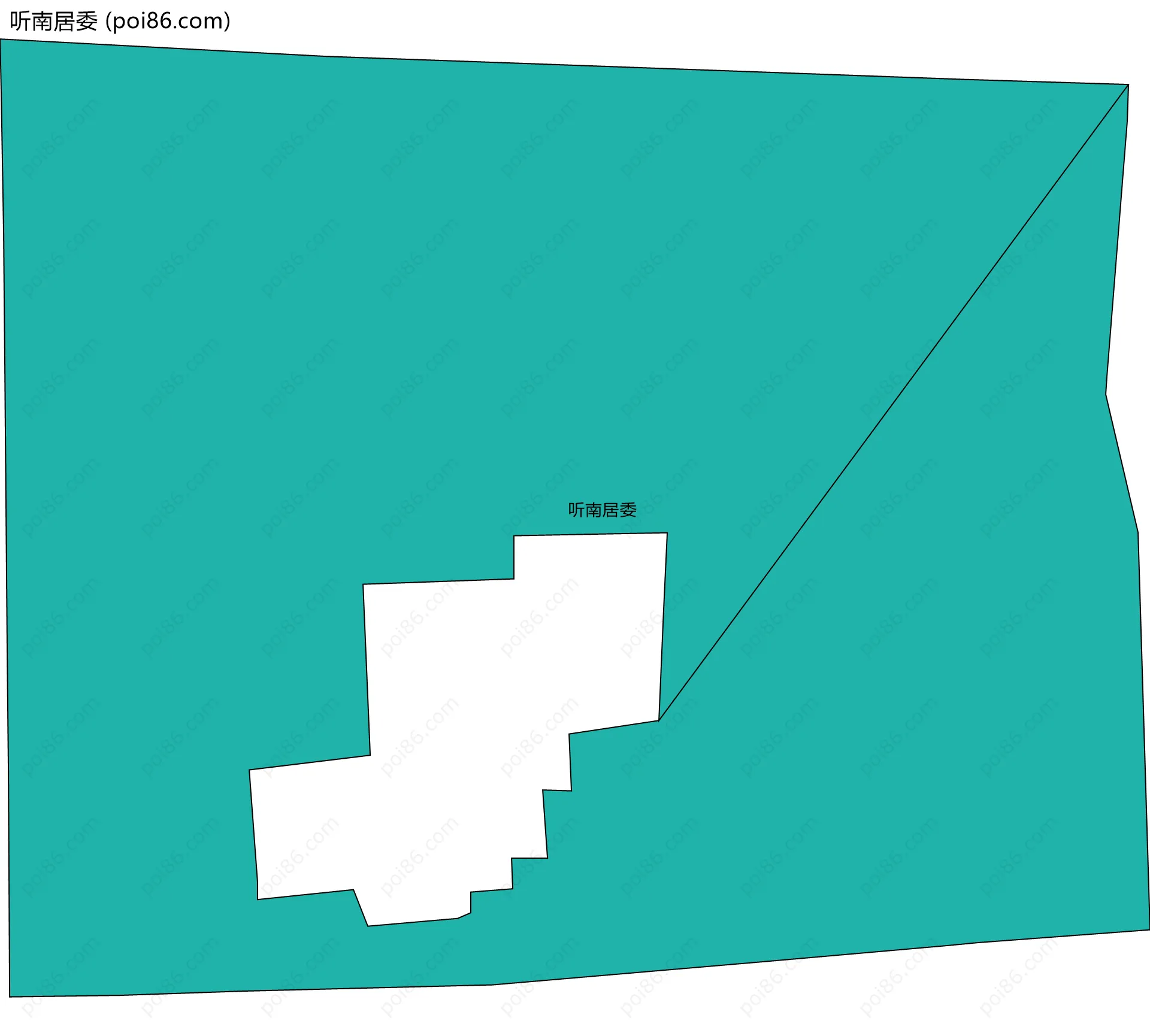 听南居委边界地图