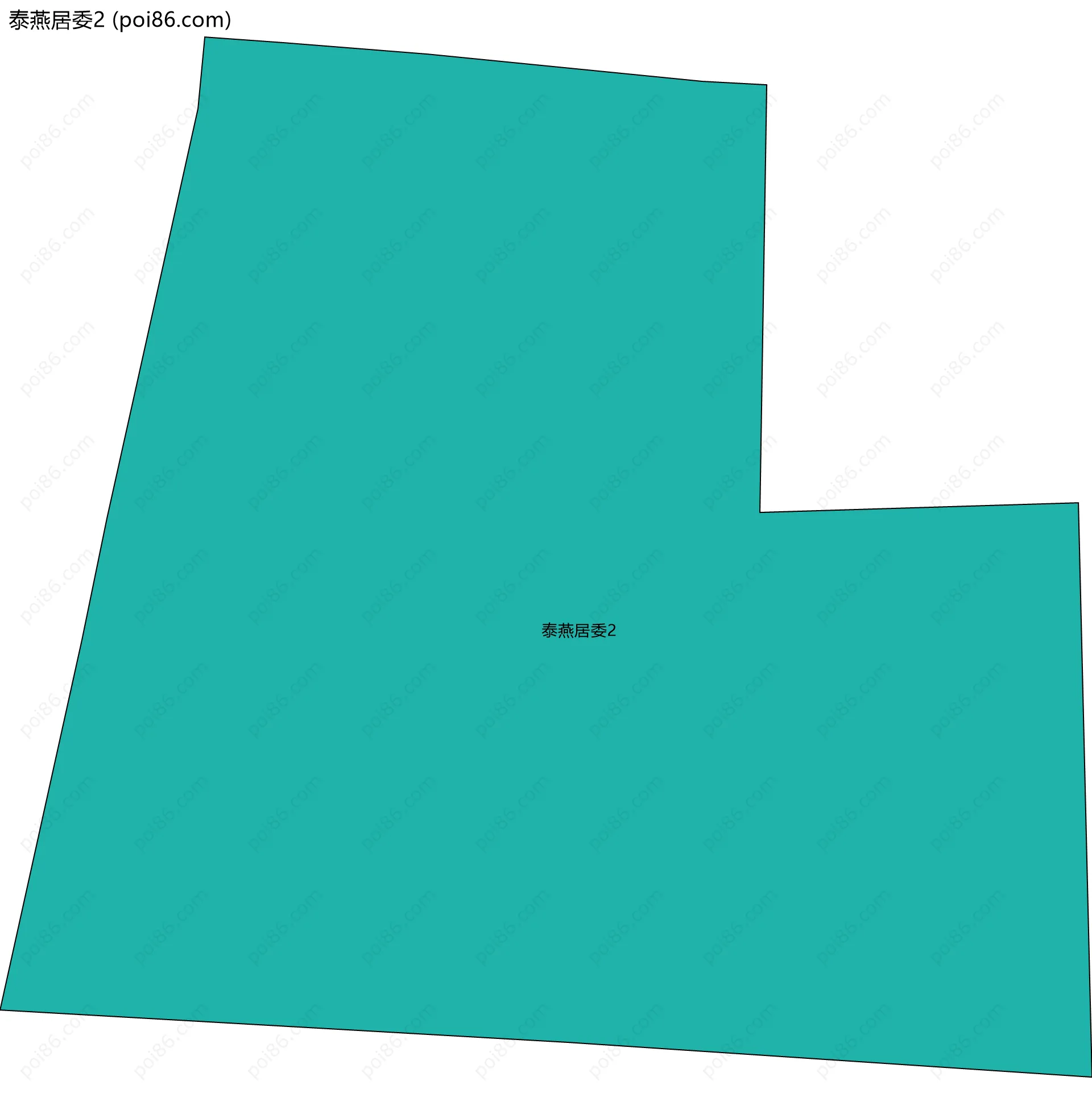 泰燕居委2边界地图