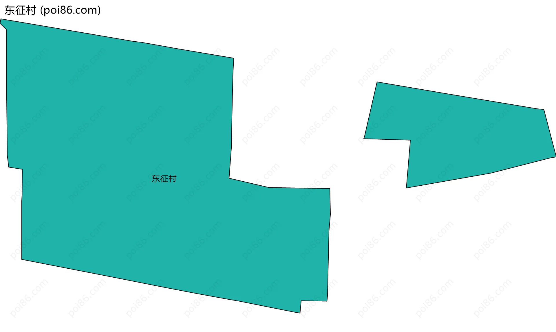 东征村边界地图