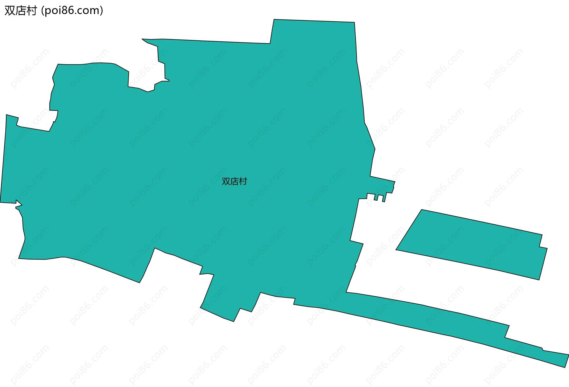 双店村边界地图
