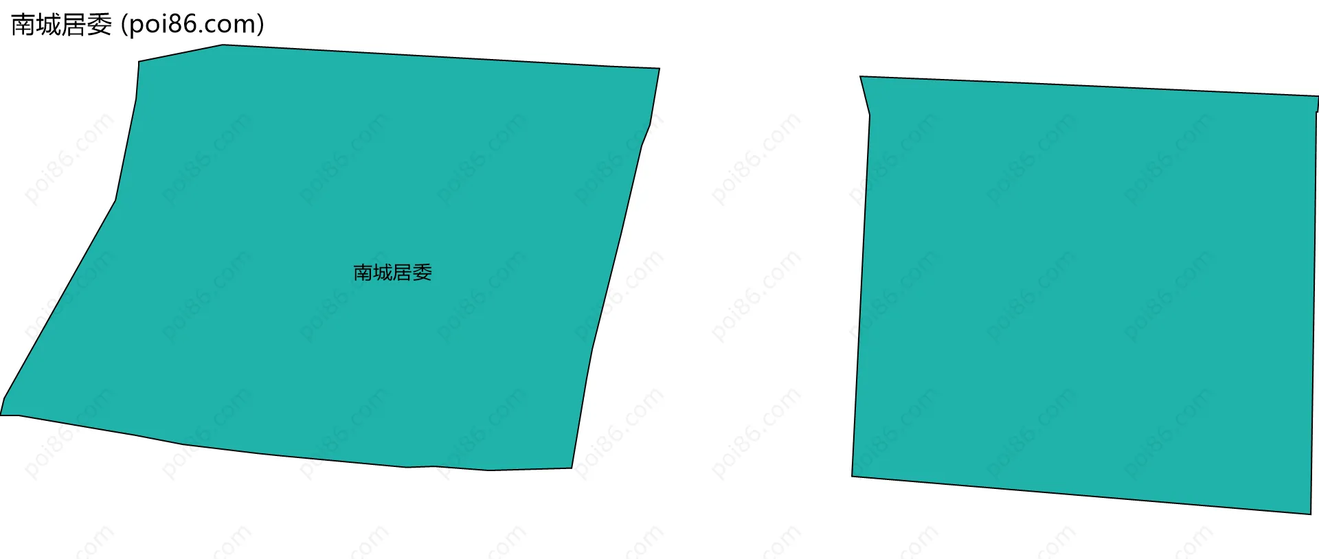 南城居委边界地图