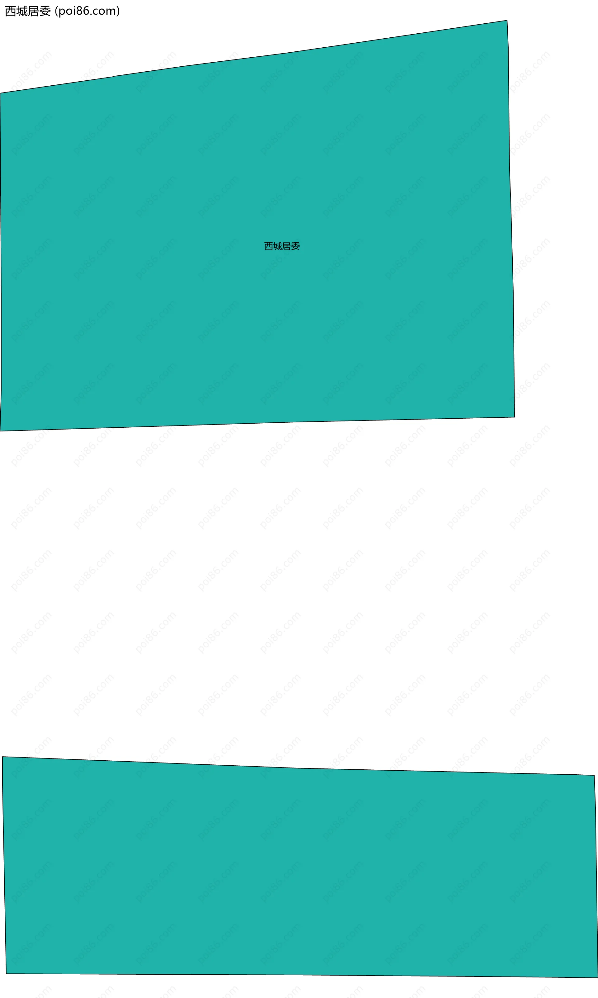 西城居委边界地图