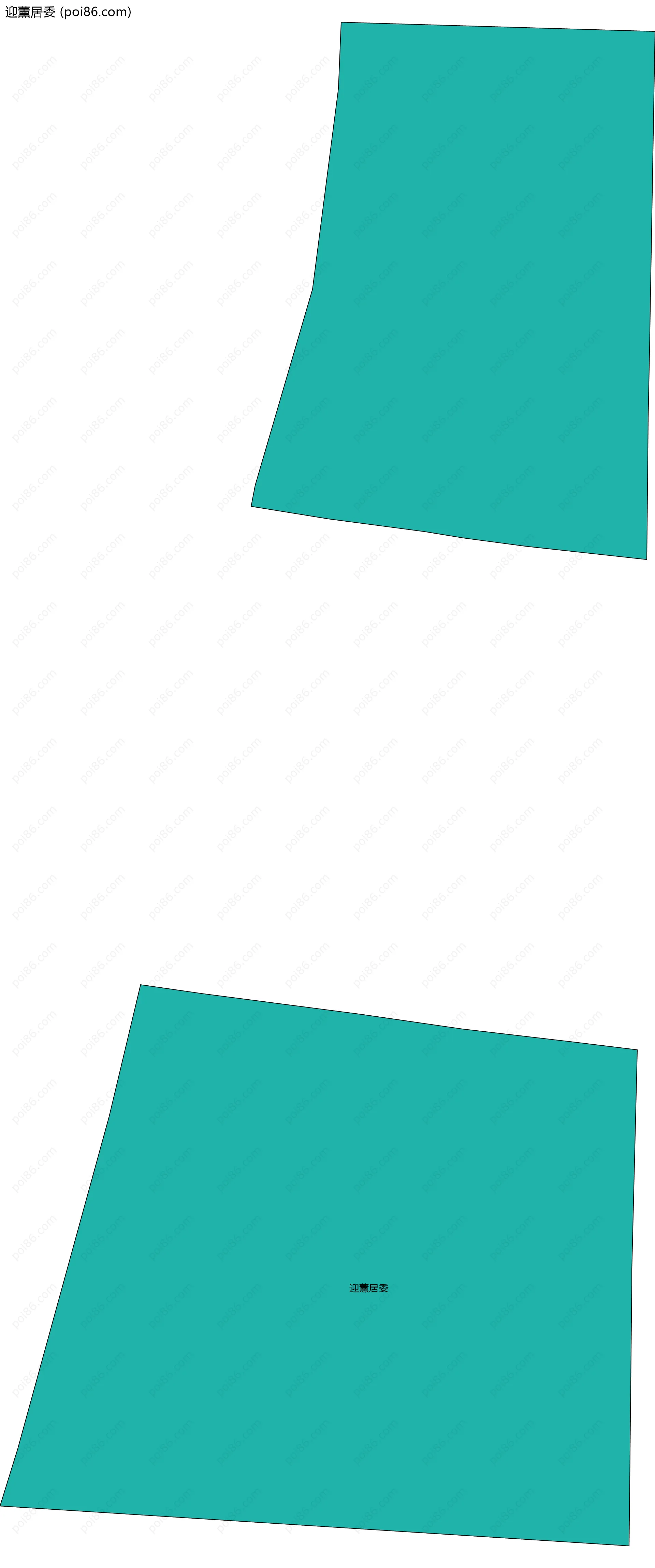 迎薰居委边界地图