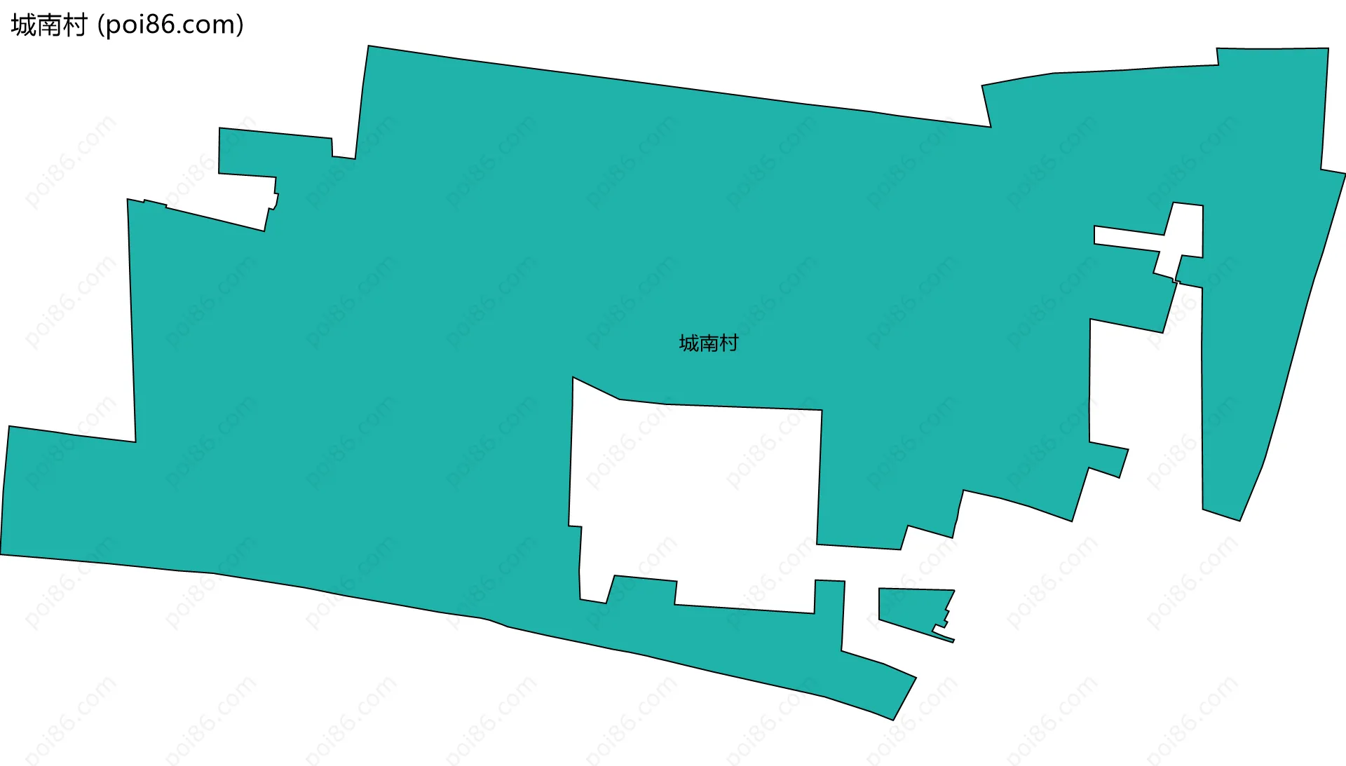城南村边界地图