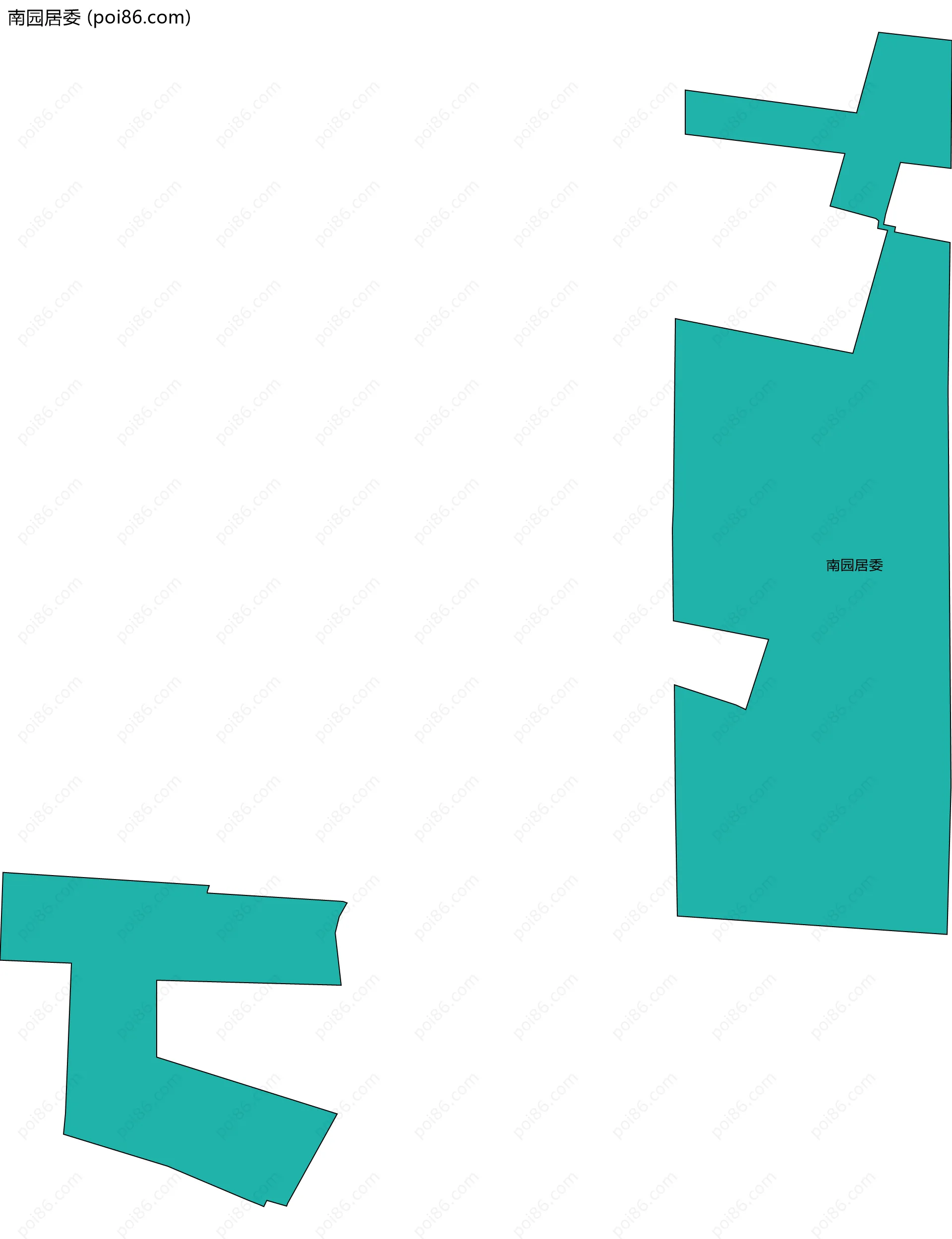 南园居委边界地图